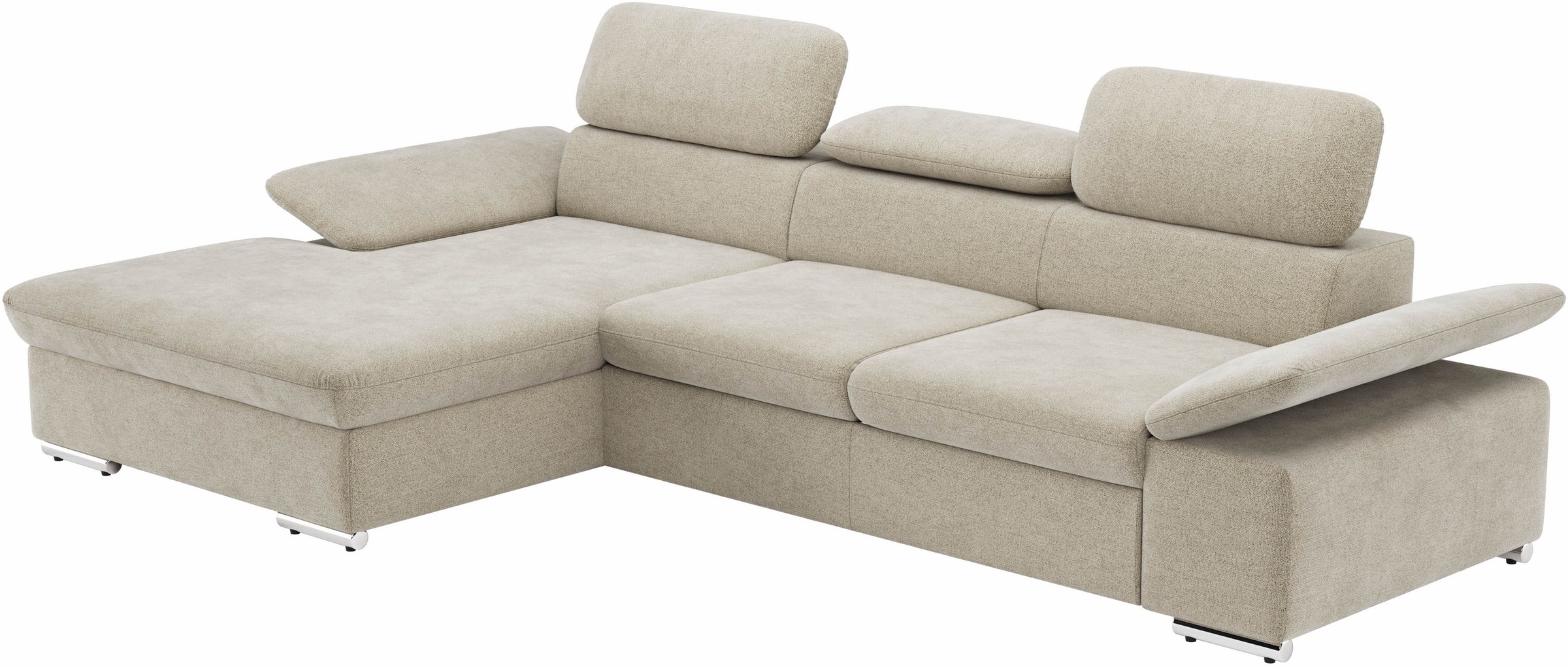 sit&more Ecksofa »Valantine L-Form«, inkl. Kopf- und Armteilverstellung, wahlweise mit Bettfunktion