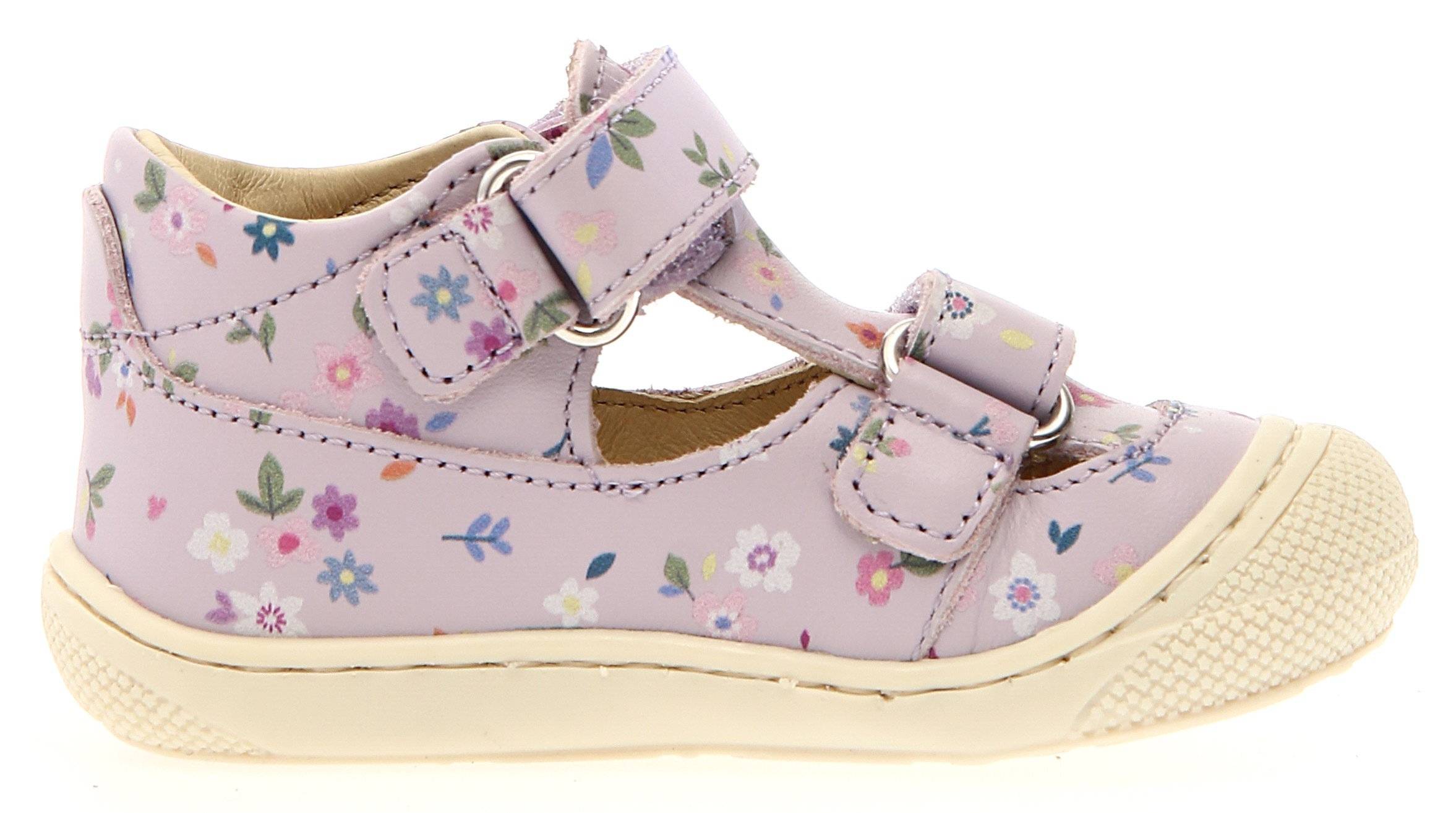 Naturino Sandale »PUFFY PR BOUQUET«, Barfußschuh mit weicher Laufsohle, Größenschablone zum Download