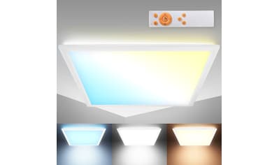 LED Deckenleuchte, CCT LED Panel mit Fernbedienung und Hintergrundbeleuchtungseffekt,...