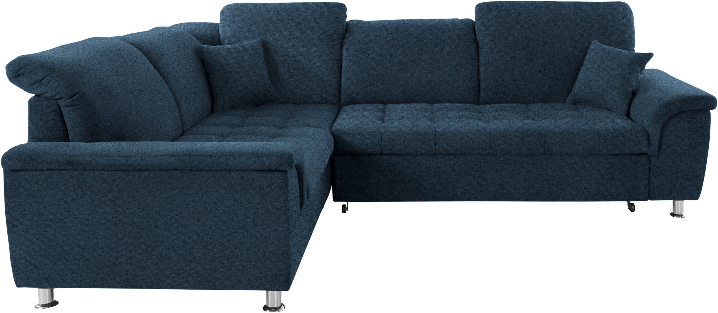 DOMO collection Ecksofa "Franzi, zeitlos und elegant, moderne Sitzheftung, günstig online kaufen