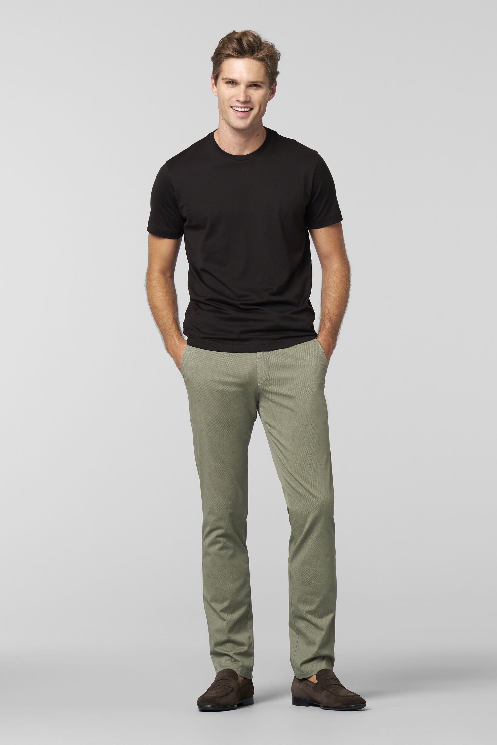 MEYER Chinos »BONN Art.1-5063«, mit buntgewebtem Innenfutter