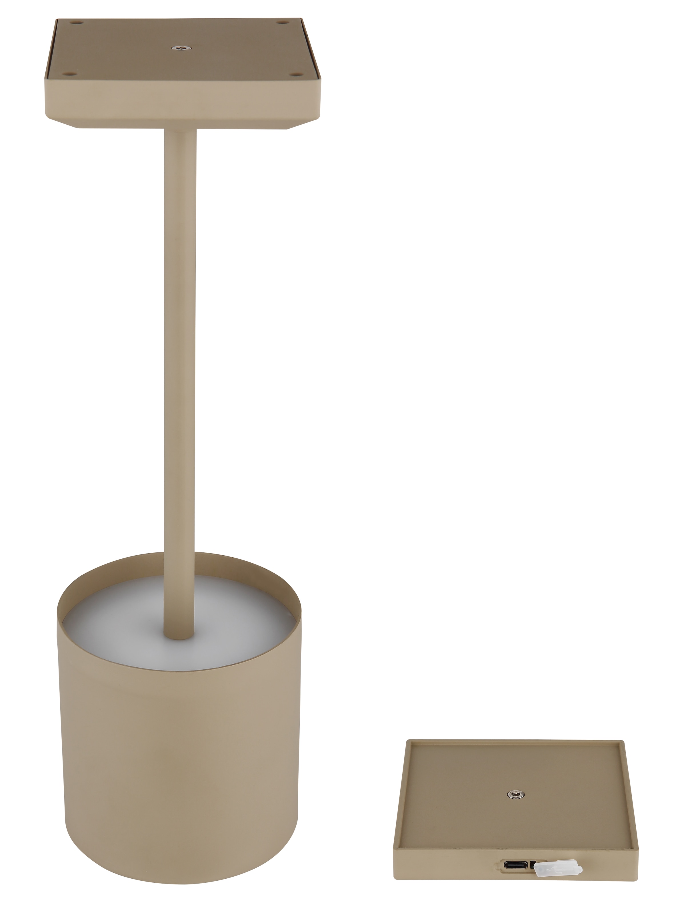 GLOBO LIGHTING Tischleuchte »DIXON« LED-Modul 1 Stk. Extra-Warmweiß Tischlampe Nachttischlampe Deko-Tischleuchte Schlafzimmer