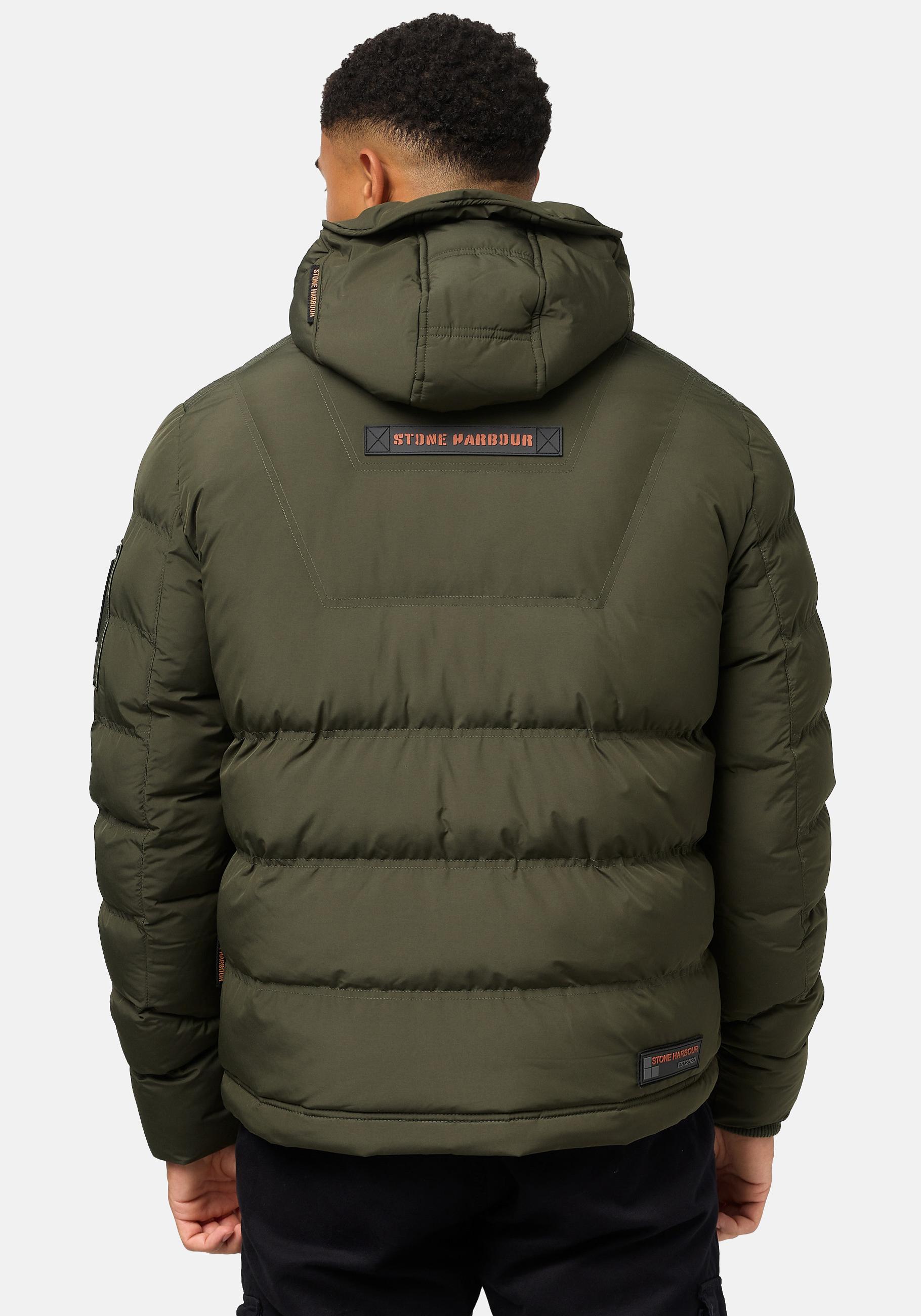 Thumbnail - Stone Harbour Winterjacke "Arvidoo" mitKapuze Modische Herren Winter Steppjacke