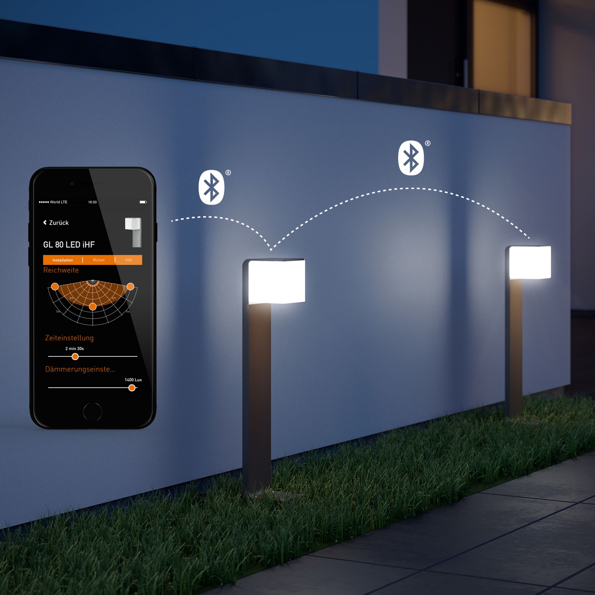 steinel LED Außen-Stehlampe »GL bestellen ANT«, Smart BAUR Home Bewegungsmelder, 80 160° | ,Bluetooth,Weg-Pollerleuchte SC