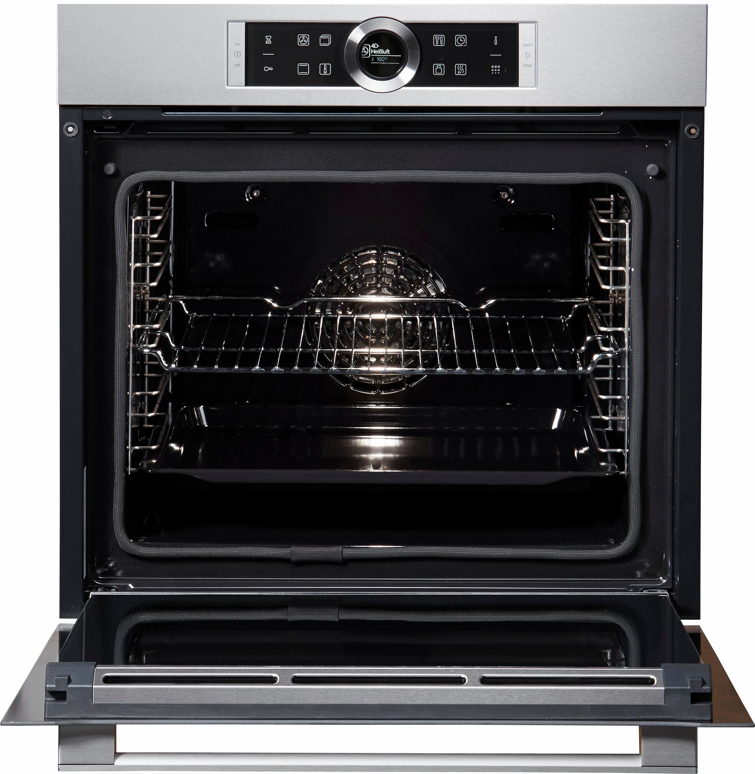 BOSCH Pyrolyse Backofen »HBG675BS1«, Serie 8, HBG675BS1, mit Teleskopauszug nachrüstbar, Pyrolyse-Selbstreinigung, mit AutoPilot