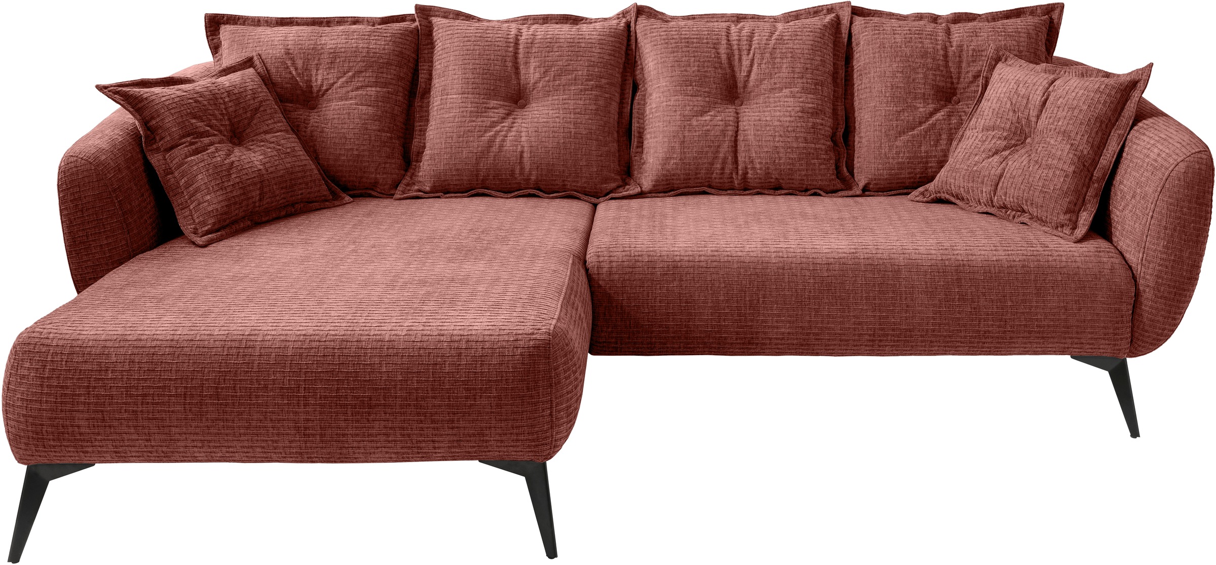 Home affaire Ecksofa "Baggio Stellmaße 277/162 cm, modern & elegant, hoher günstig online kaufen