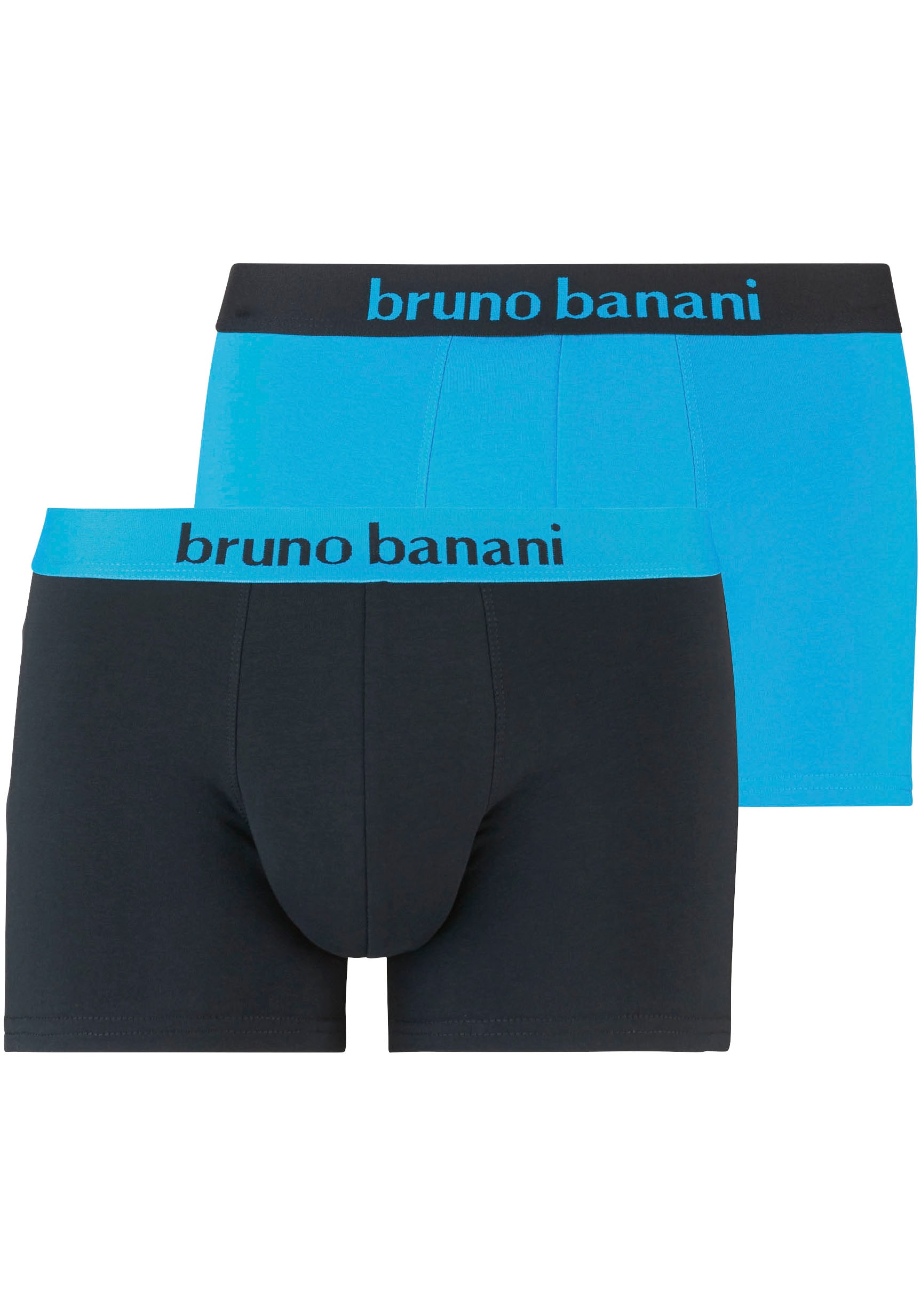 Bruno Banani Boxer, (2er Pack), mit kontrastreichem Logobund