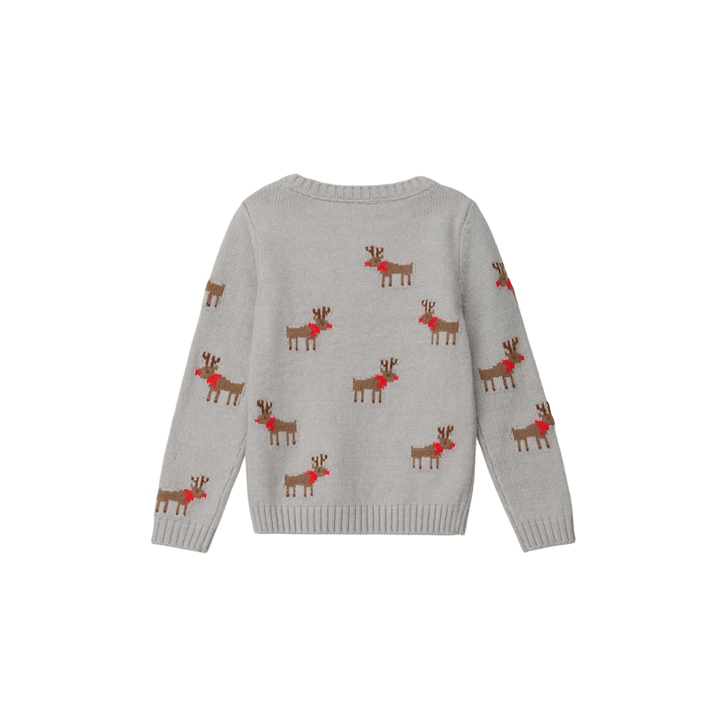 s.Oliver Junior Strickpullover, mit Rentier-Intarsien