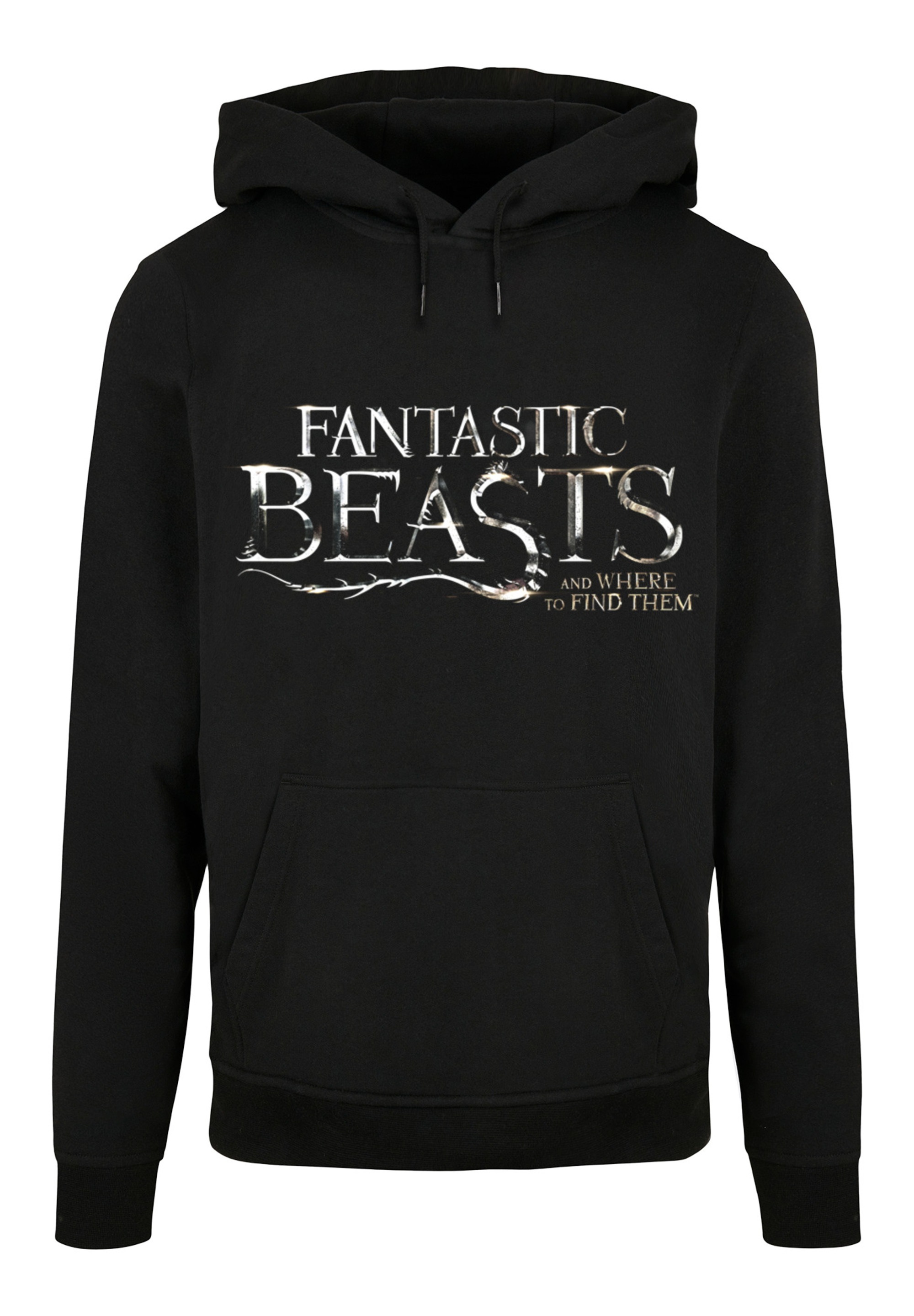 F4NT4STIC Kapuzenpullover »Phantastische Tierwesen Fantastic Beasts Text Logo«, Print