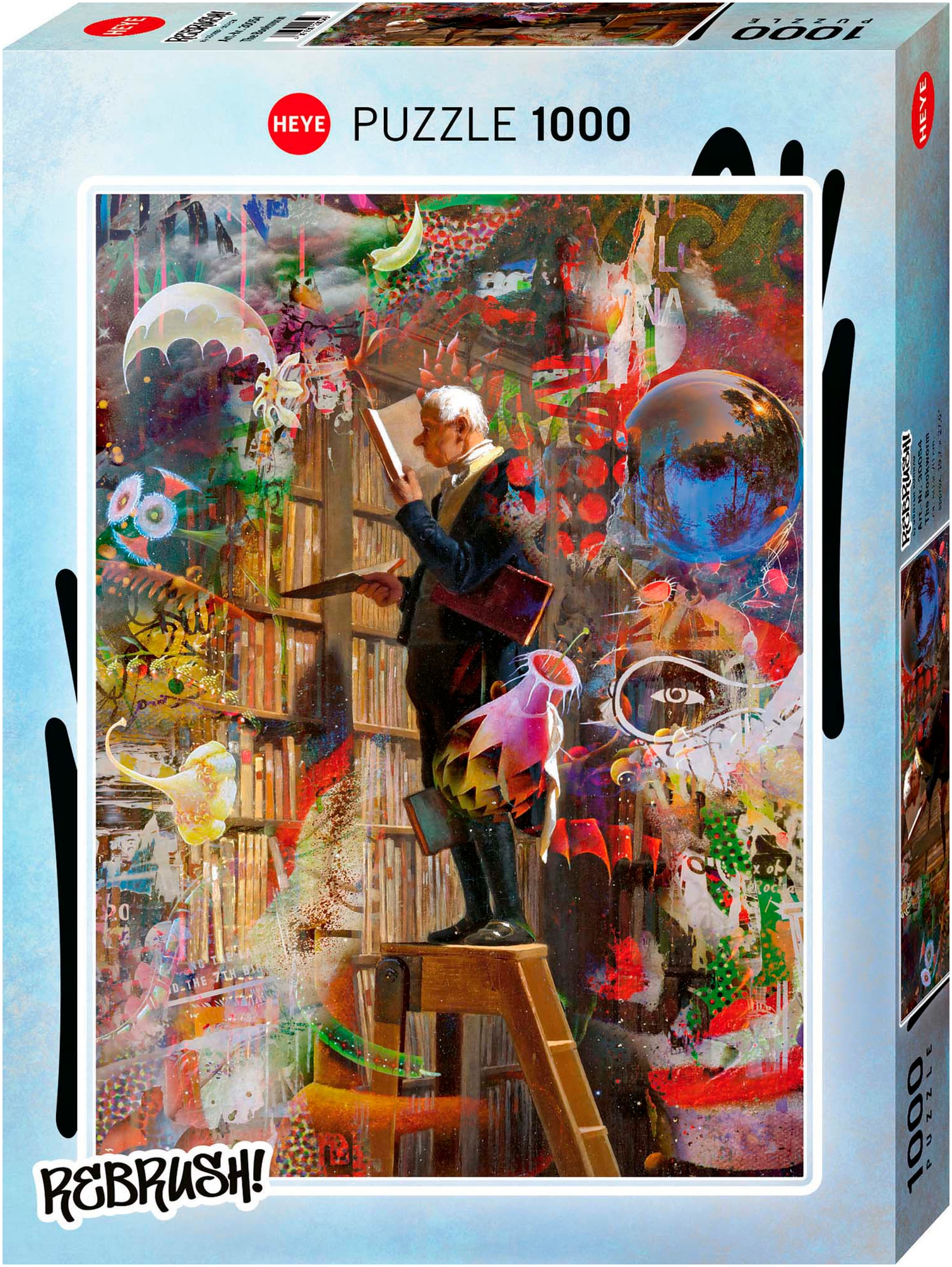 HEYE Puzzle »The Bookworm, Rebrush!«, Made in Germany