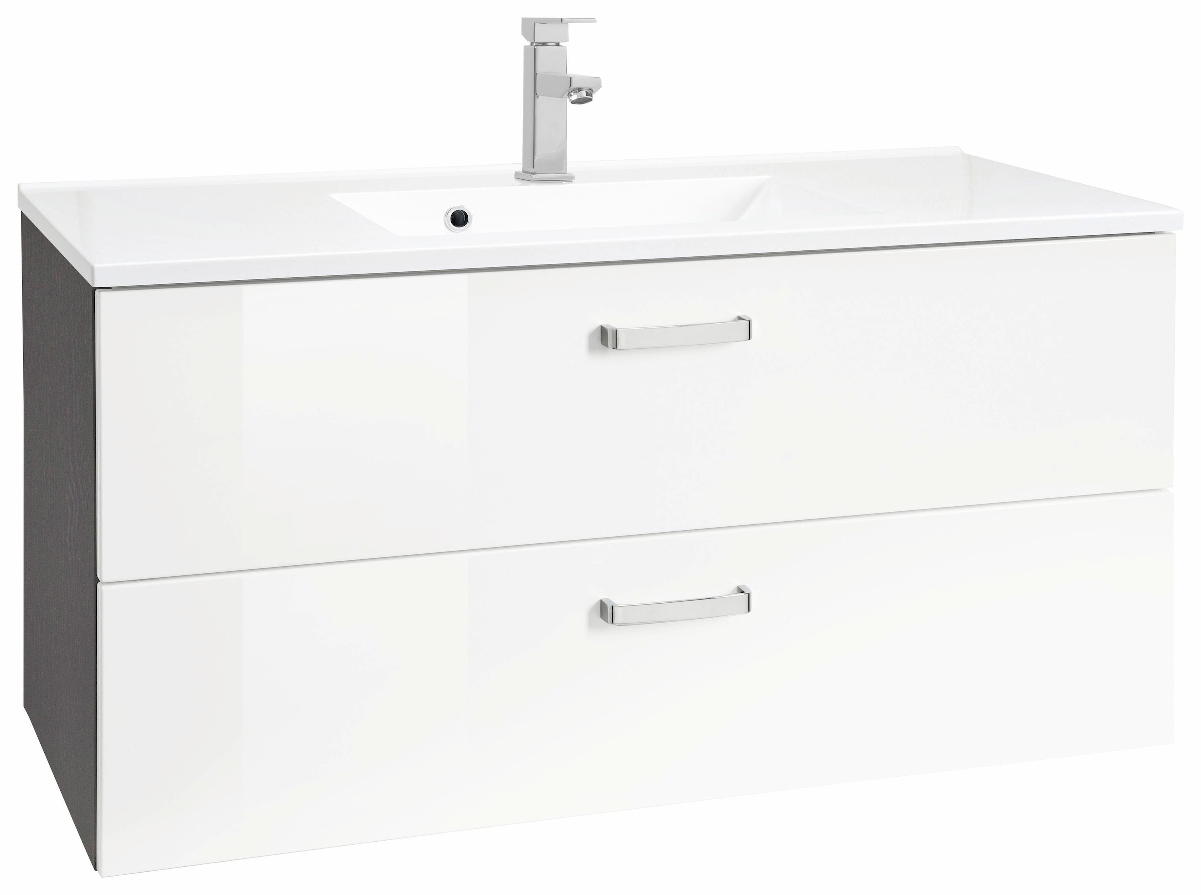 welltime "Ravenna" Badmöbel Waschtisch inkl. Waschbecken, Breite 100 cm, So günstig online kaufen