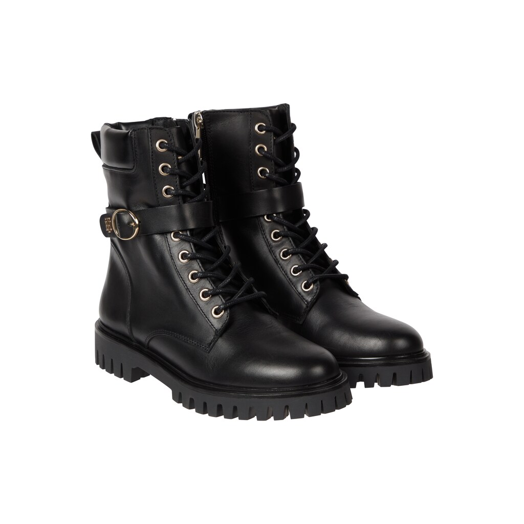 Tommy Hilfiger Schnürboots »BUCKLE LACE UP BOOT«