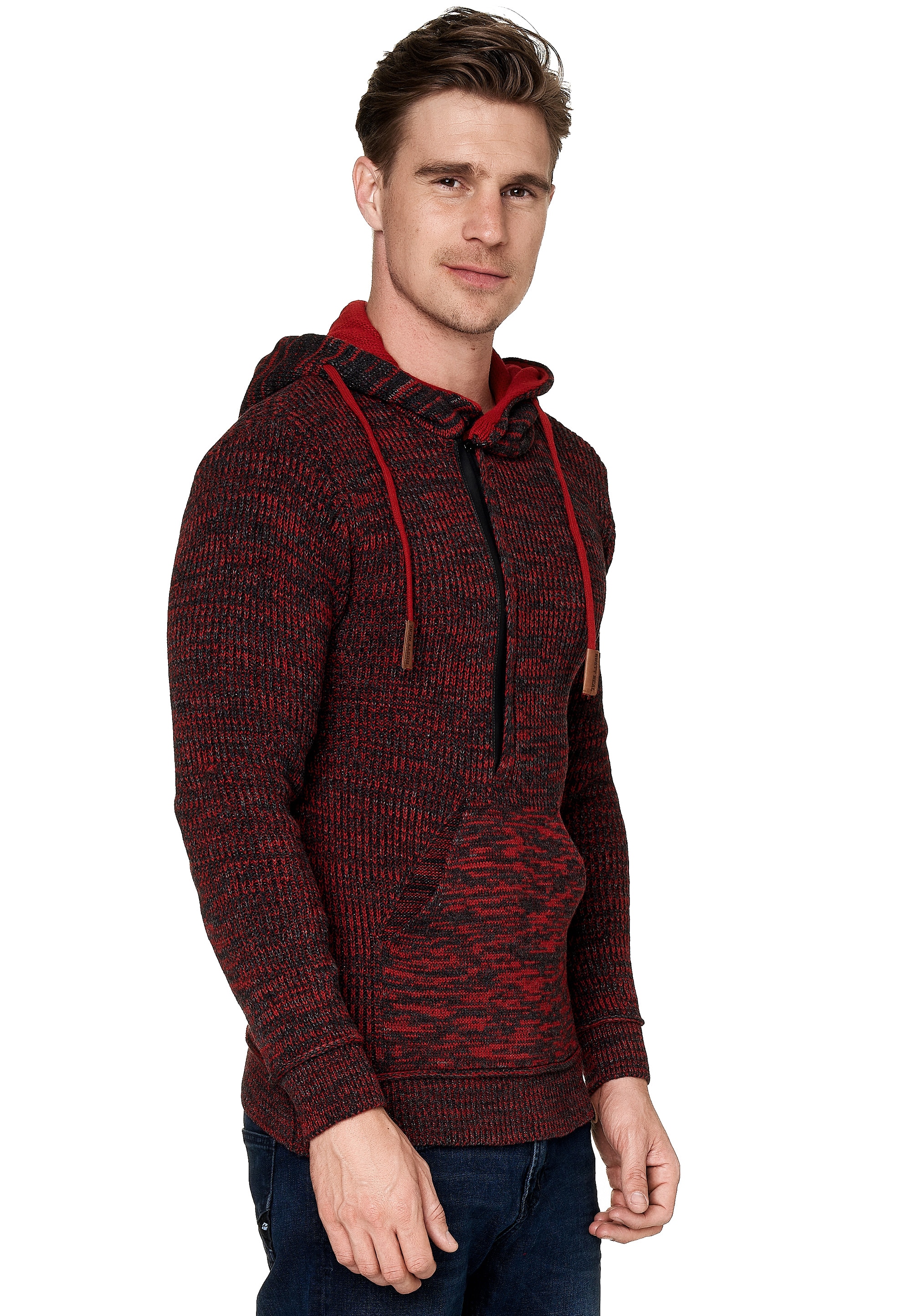 Rusty Neal Kapuzensweatshirt, mit stylischem Ausschnitt