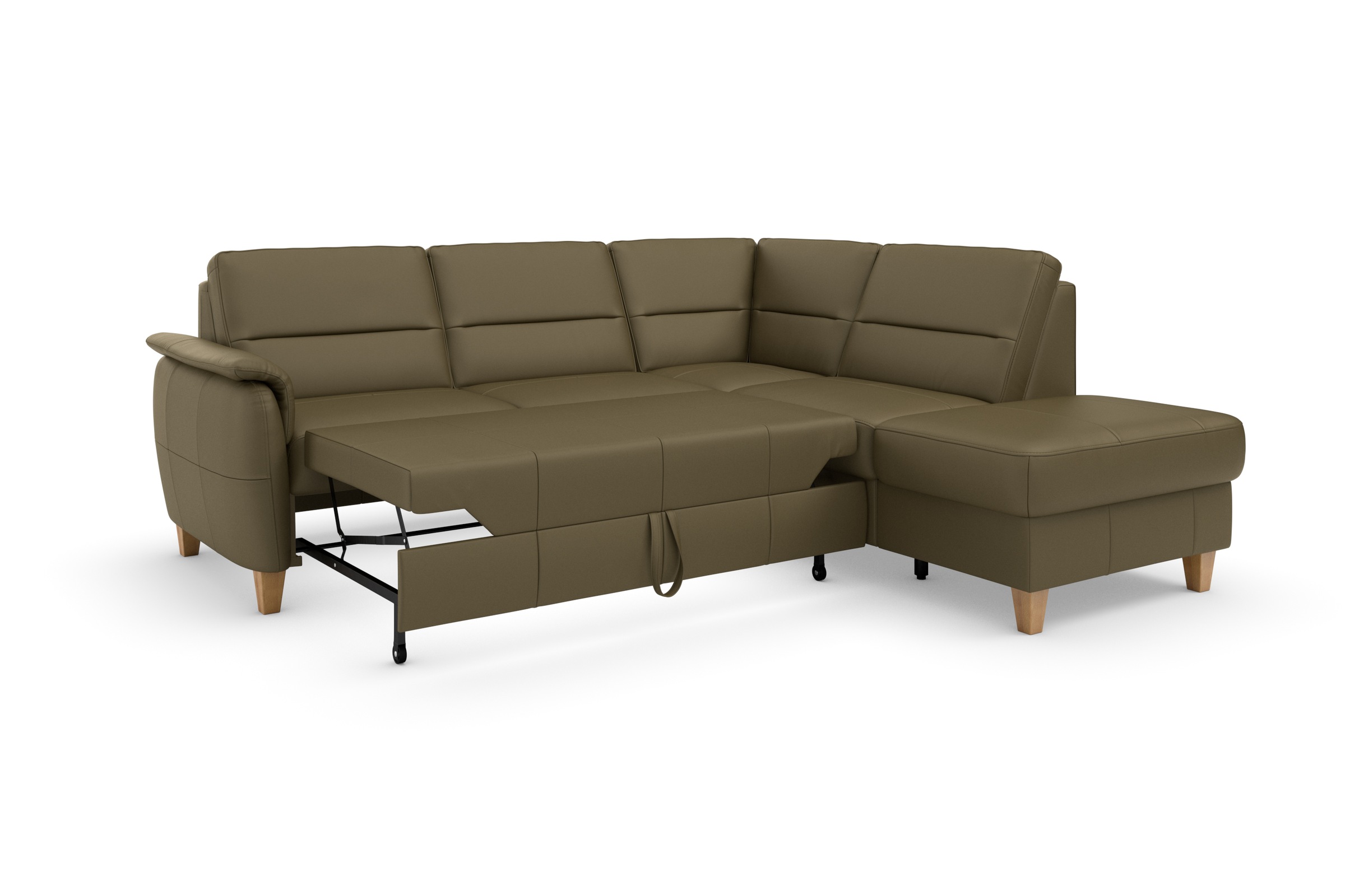 Home affaire Ecksofa »Palmera L-Form«, Federkern, wahlweise mit Bettfunktion und mit/ohne Stauraum