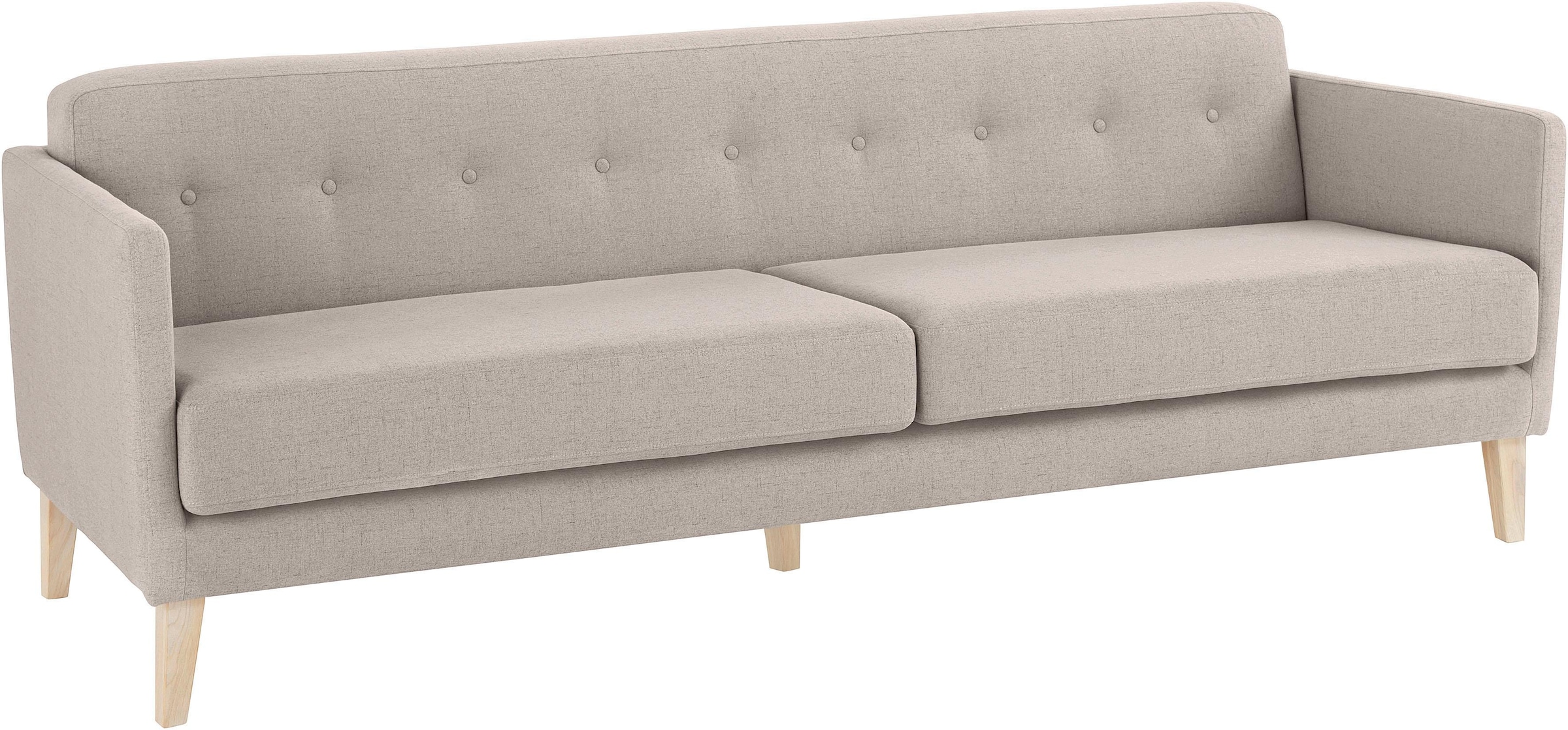 andas 3-Sitzer »Raadal«, in skandinavischem Design, Knopfheftung, Design by Morten Georgsen