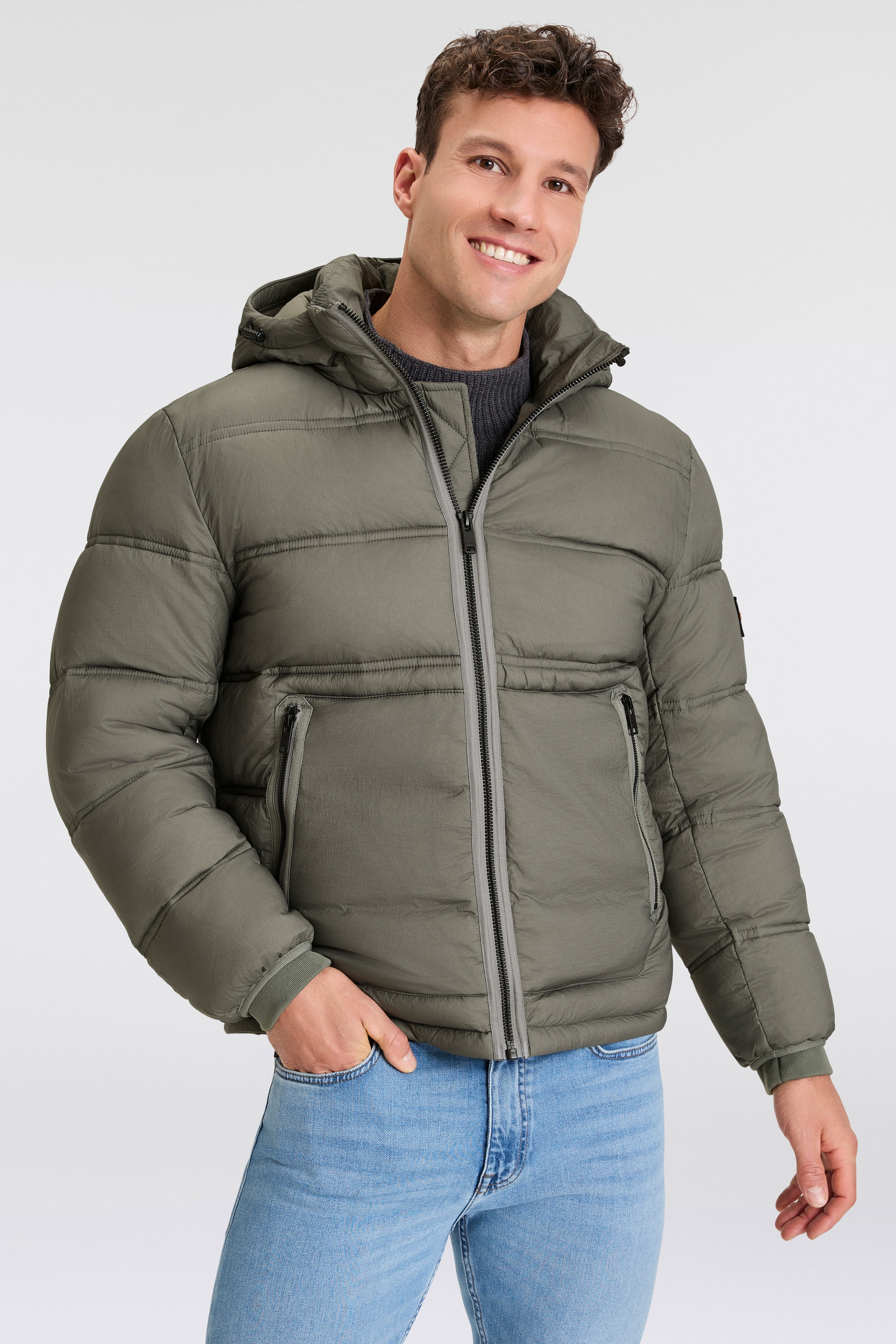 BOSS ORANGE Steppjacke "Okobra", mit Kapuze, mit Reißverschlusstaschen günstig online kaufen