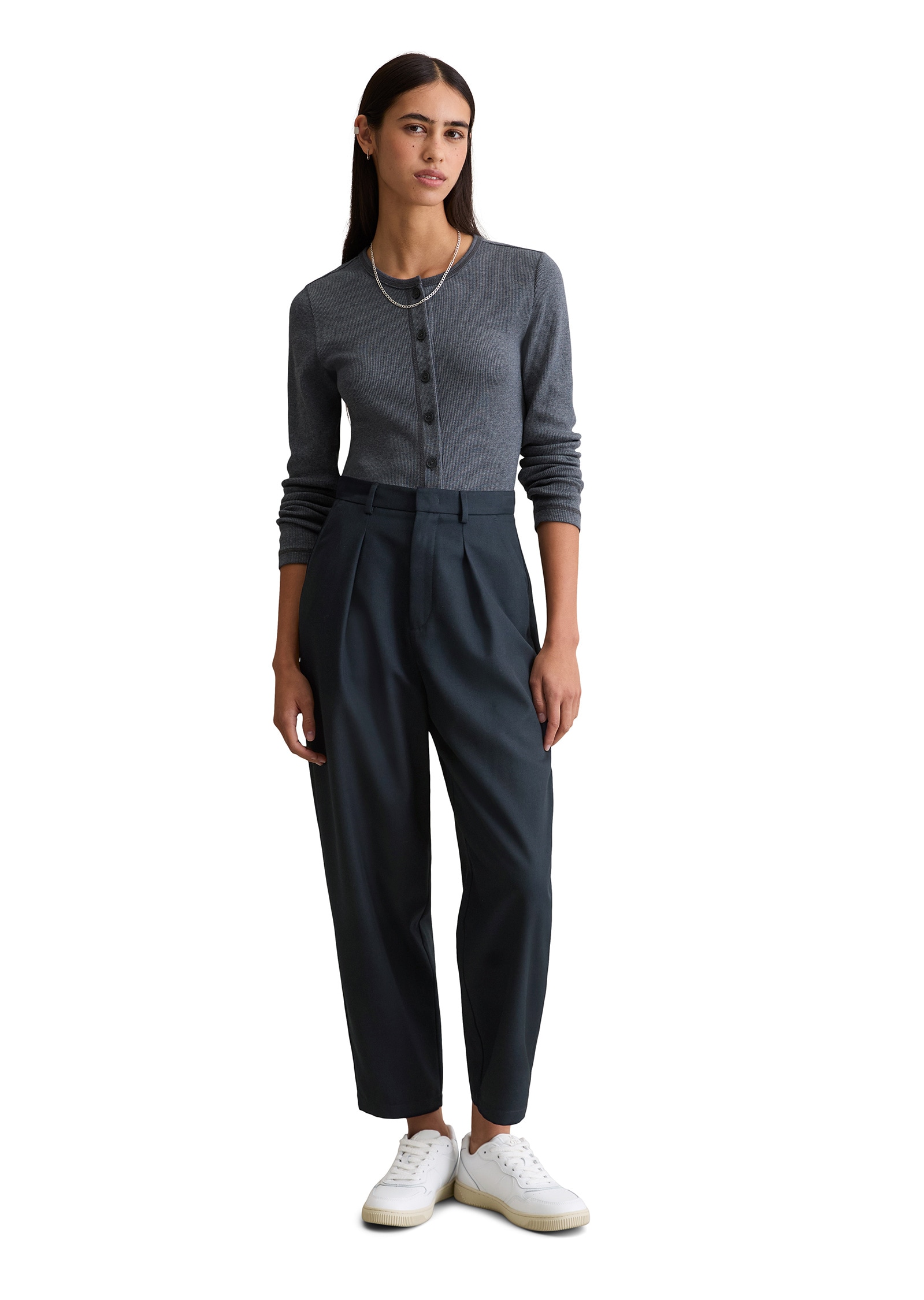 Marc O'Polo DENIM Langarmshirt »aus Rippjersey«