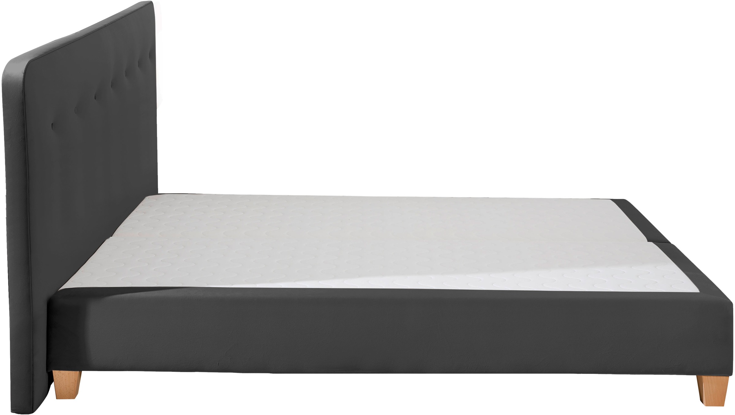 Home Affaire Fargo Boxspring Bed Anthracite 173x207cm 6