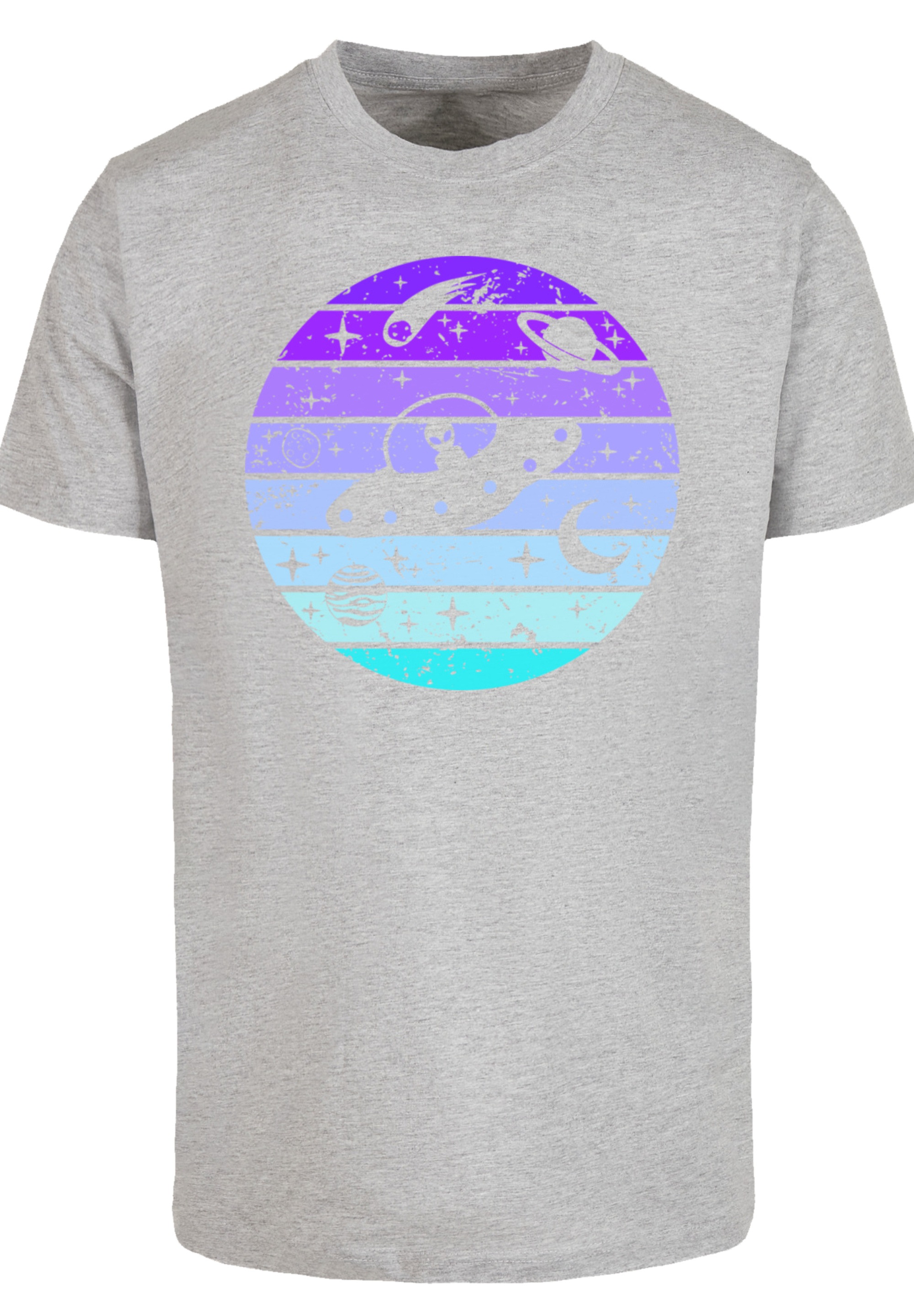 F4NT4STIC T-Shirt »Retro Alien Weltraum Sonnenuntergang«, Premium Qualität