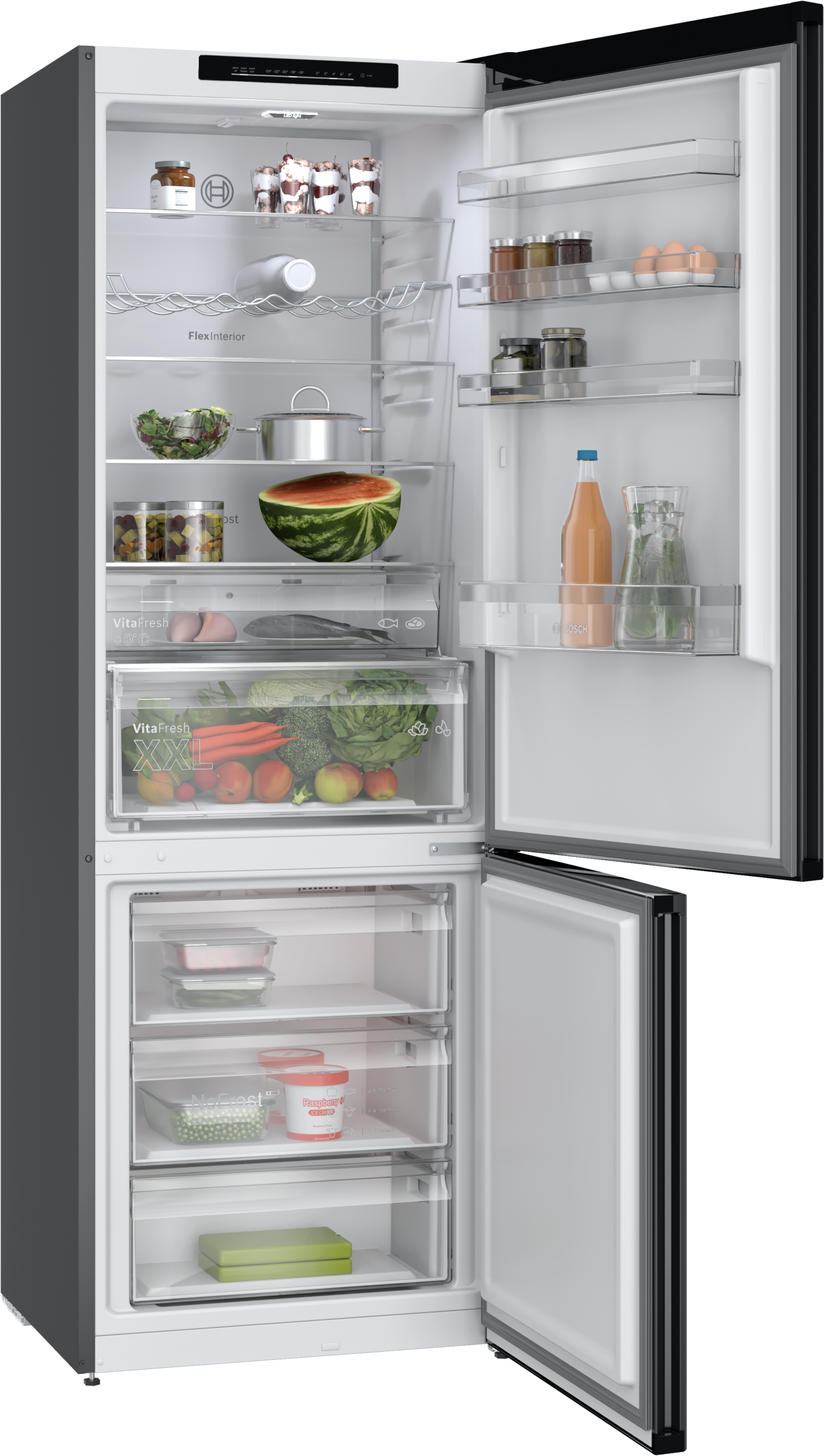 BOSCH Kühl-/Gefrierkombination Serie 4 "KGN49OCAF" 203 cm hoch 70 cm breit günstig online kaufen