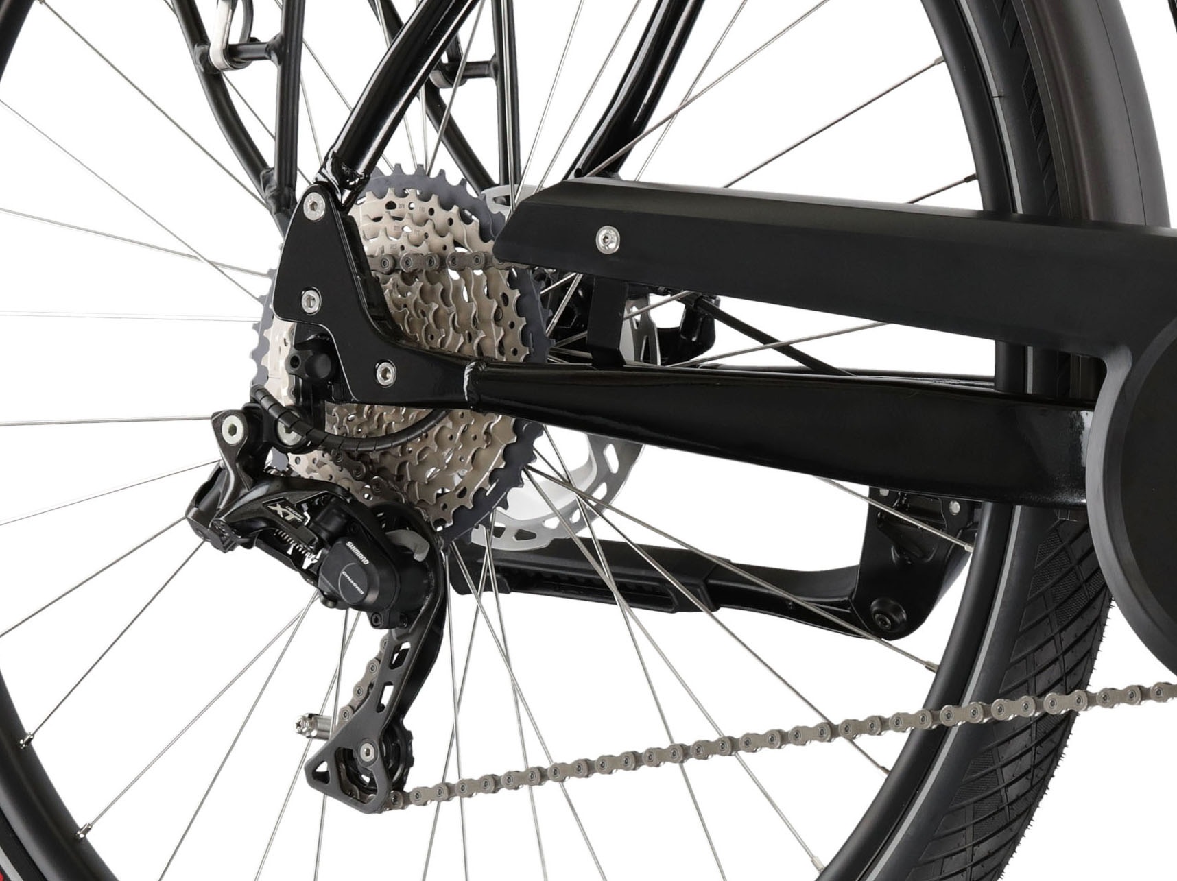 Kross E-Bike »E-Trekkingrad Trans Hybrid Prestige 630 28 Zoll schwarz«, 11 Gang, Shimano, DEORE XT DI2 M8050, Mittelmotor 250 W