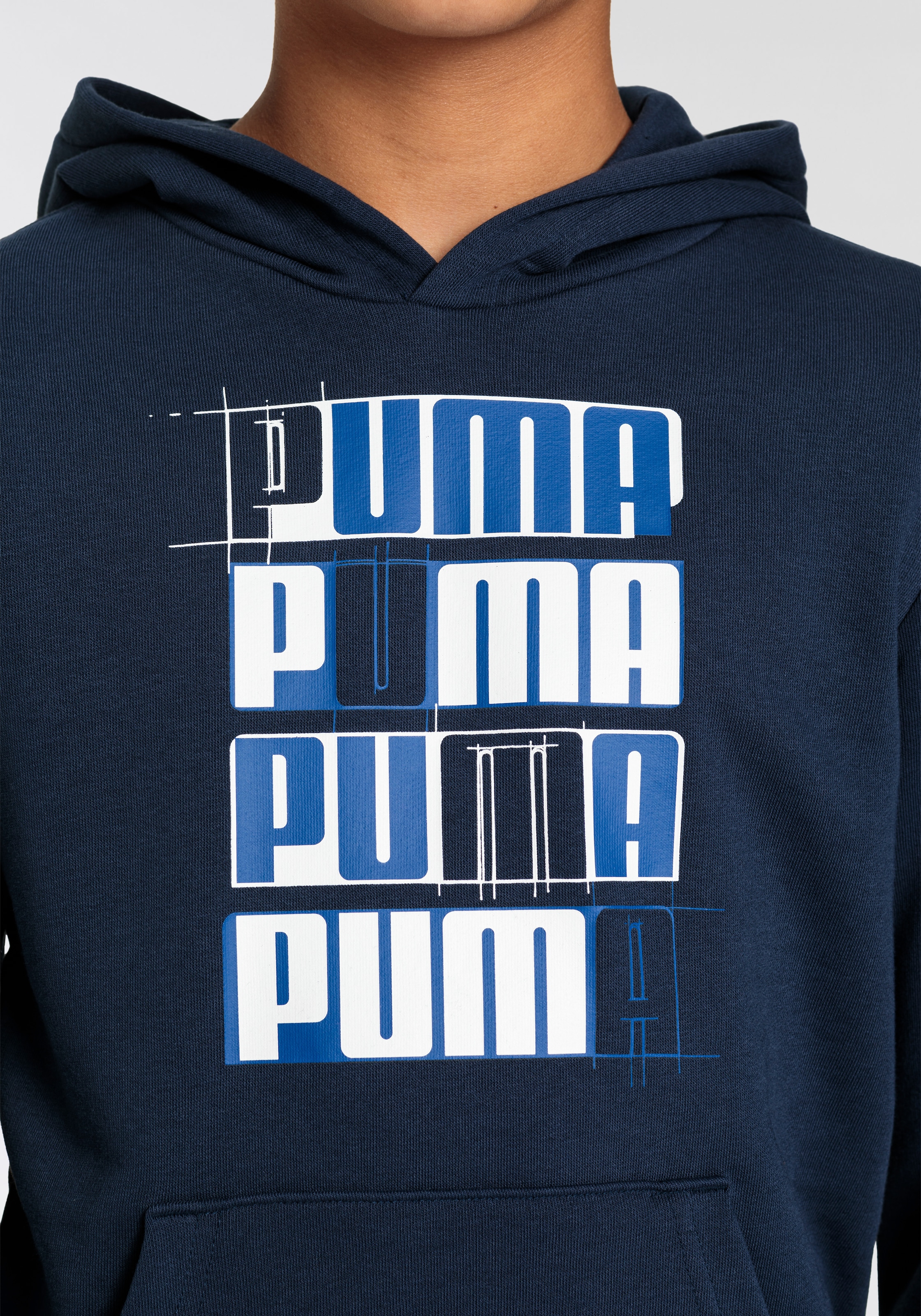 PUMA Kapuzensweatshirt »ESS+ LOGO LAB HOODIE TR B«, (1 tlg.)