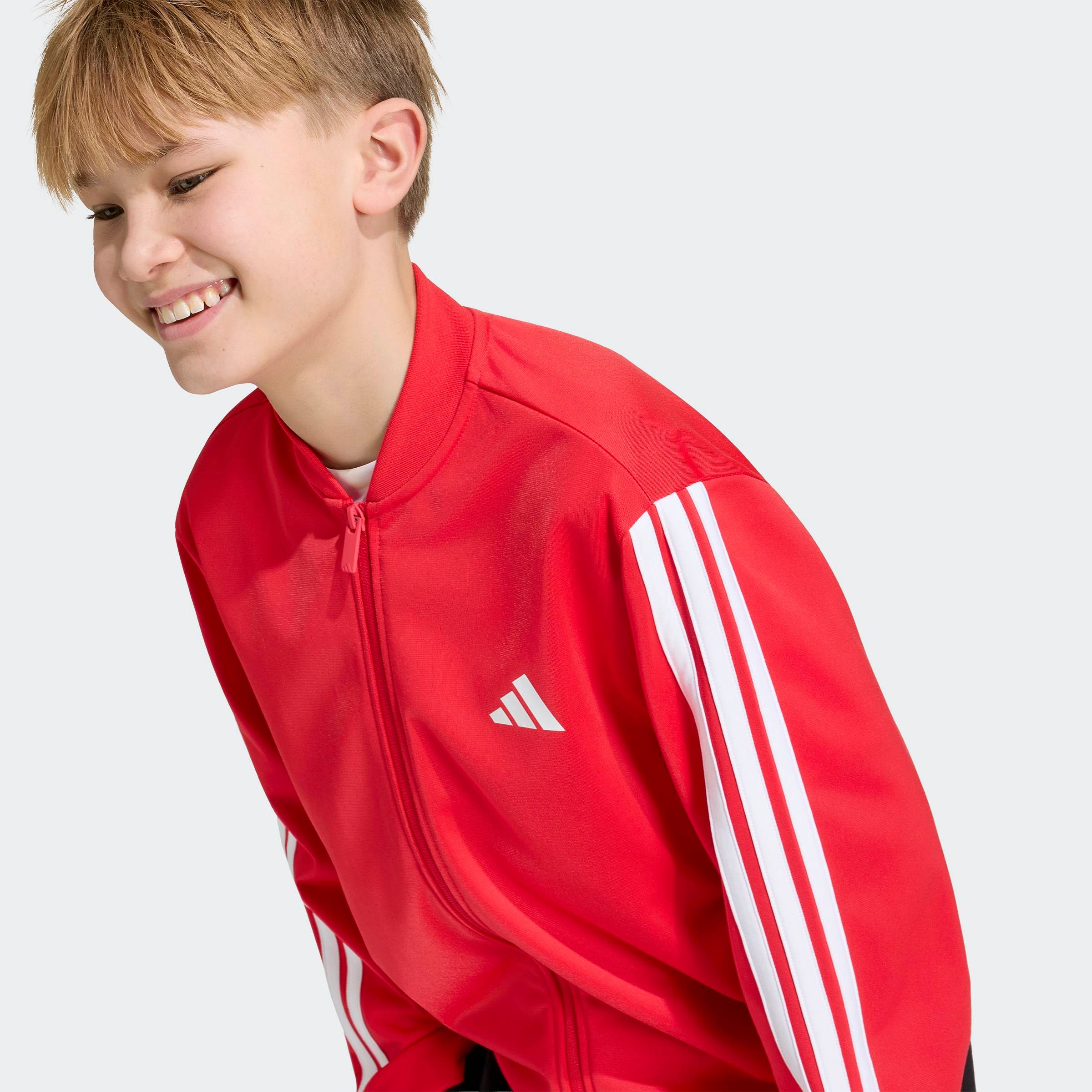 adidas Sportswear Outdoorjacke »J 3S FZ TR TT« für Kinder, mit Reißverschluss, aus Polyester