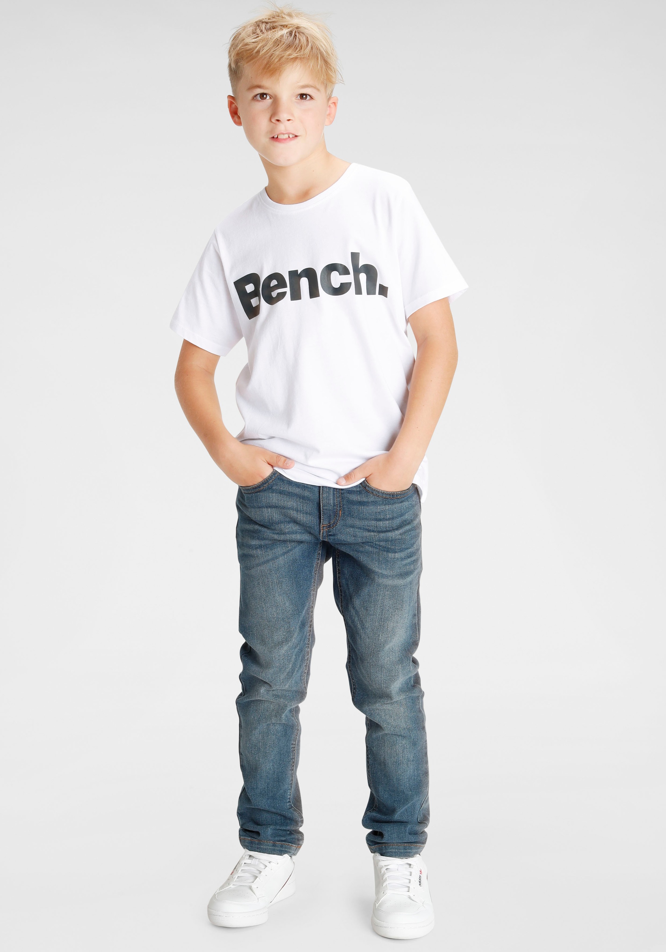 online Bench. T-Shirt mit kaufen »Basic«, BAUR | Brustdruck