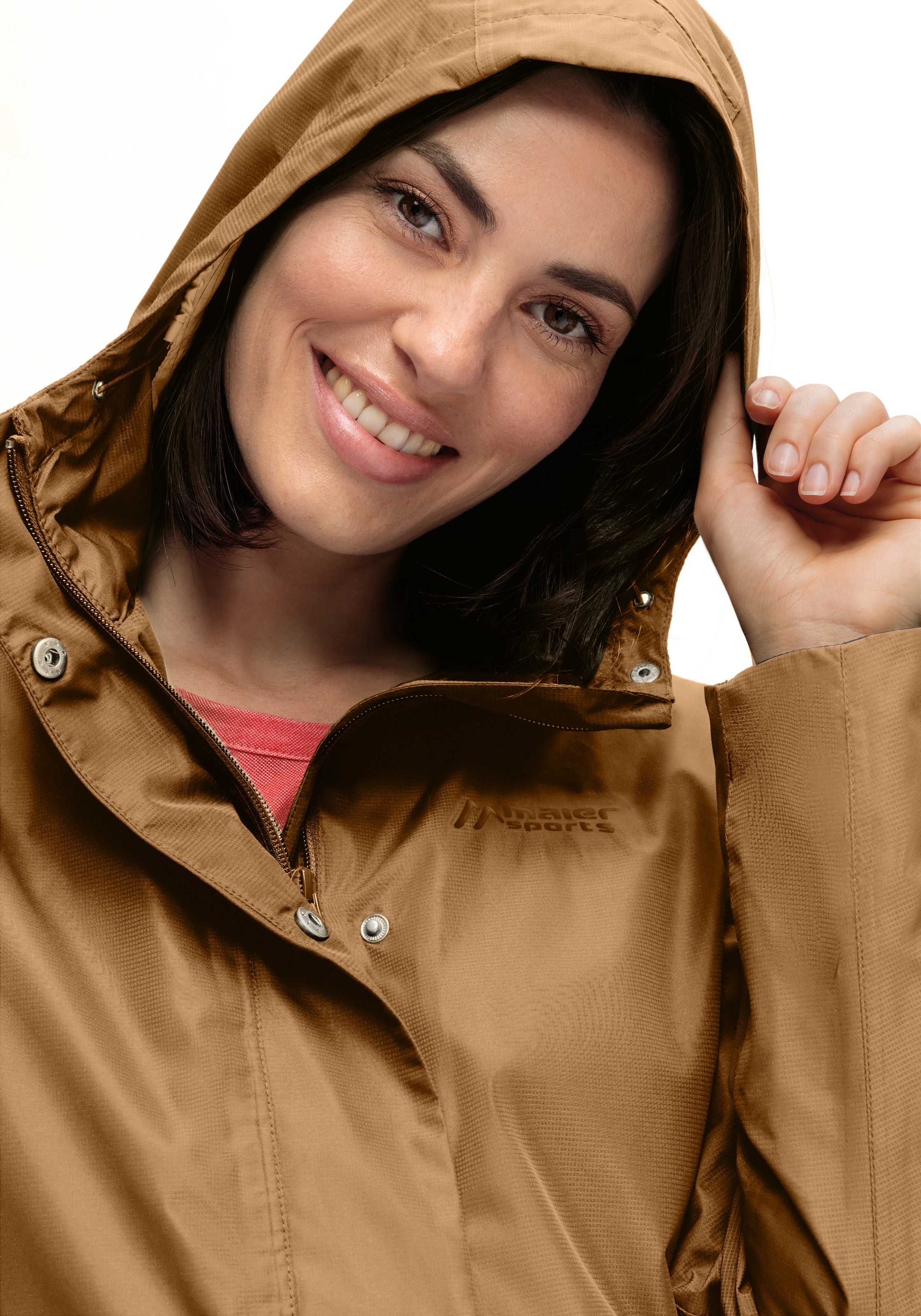 Maier Sports Allwetterjacke »Da-Jacke mTEX Brocken Long W«, (1 St.), mit Kapuze