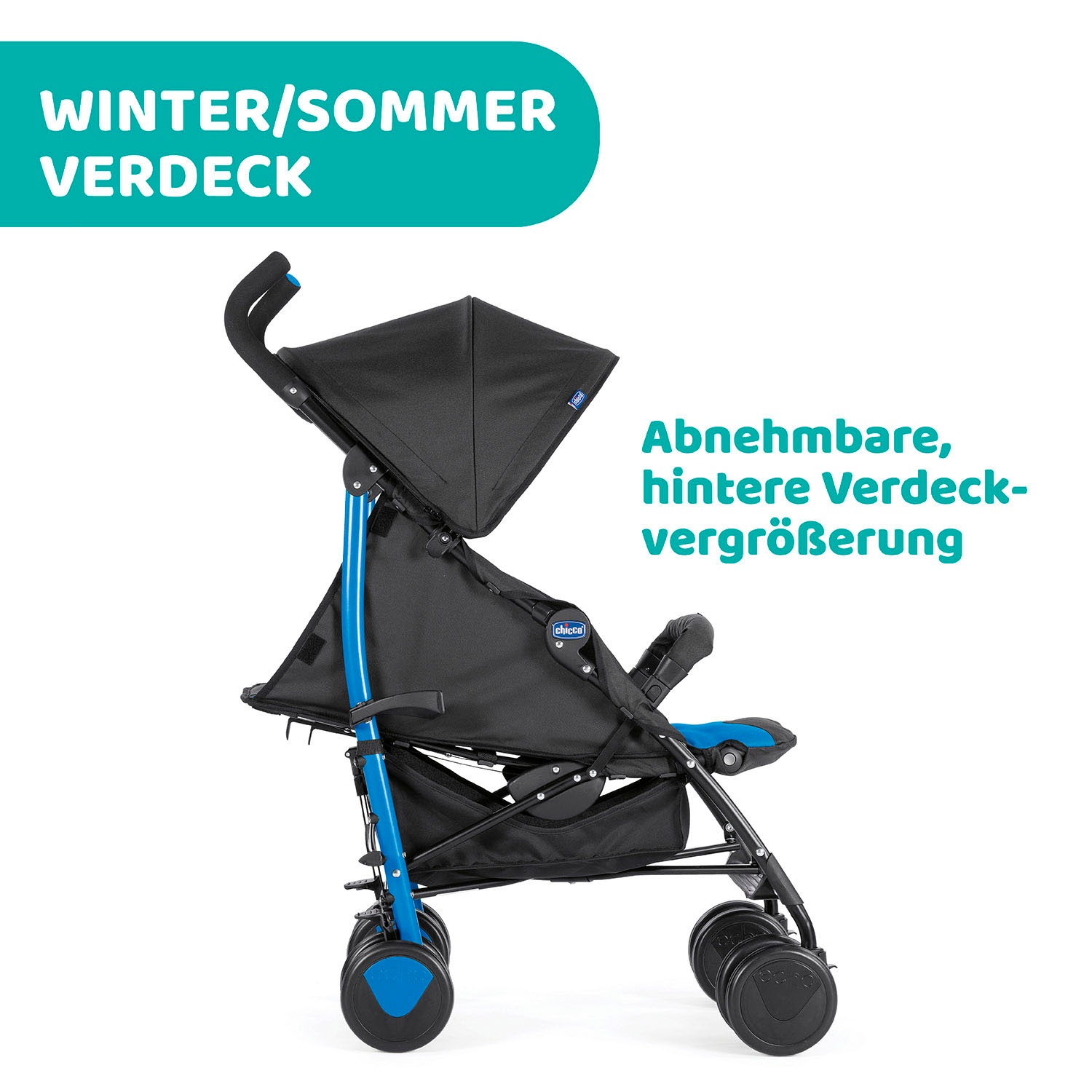 Chicco Kinder-Buggy »Echo, Mr Blue«, mit Frontbügel;