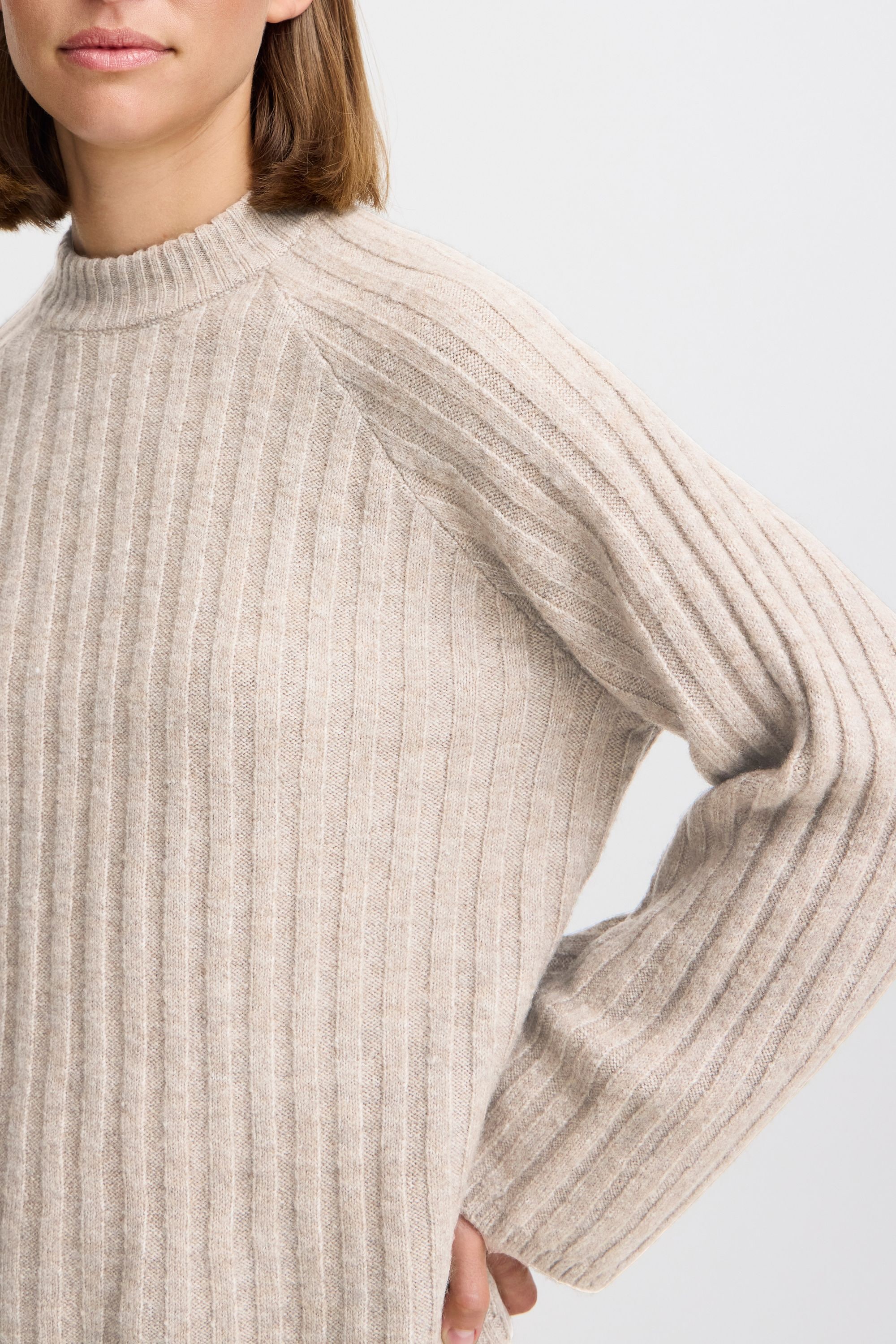 b.young Strickfleece-Pullover »Strickpullover BYMARIANNE JUMPER -«