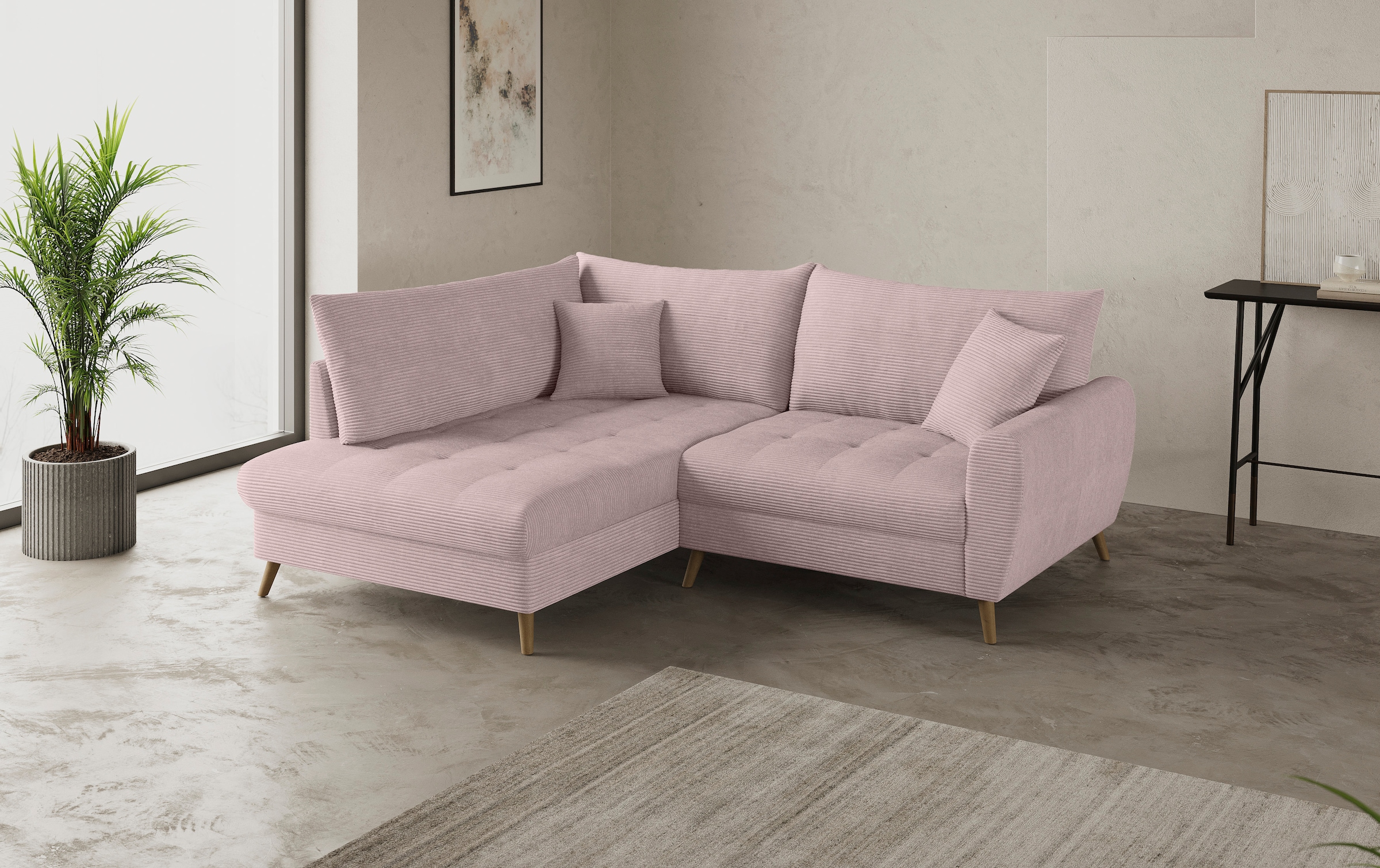 Home affaire Ecksofa "Blackburn II, L-Form", Mit Kaltschaumpolsterung bis 1 günstig online kaufen