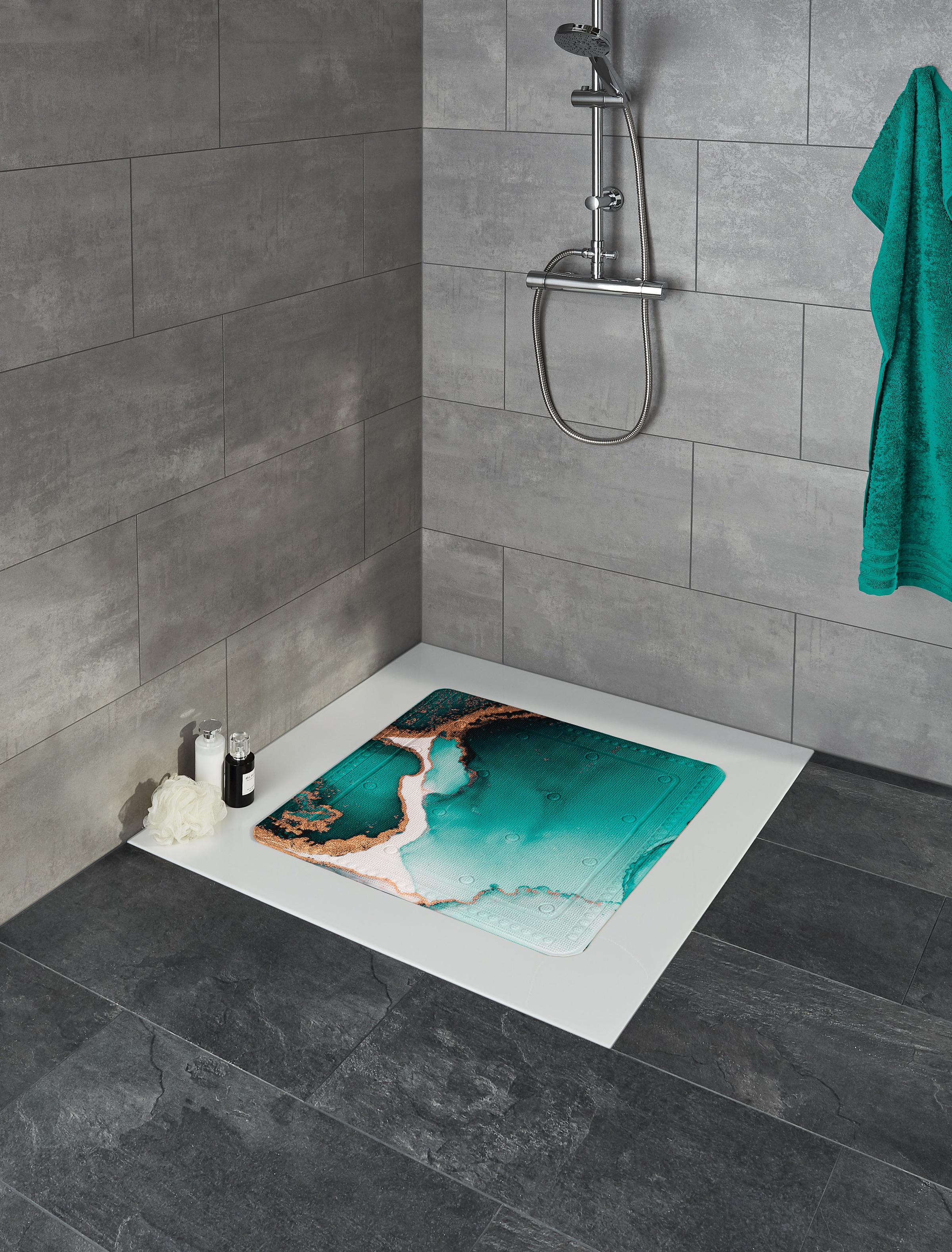 Kleine Wolke Duscheinlage »Teal« für die Dusche