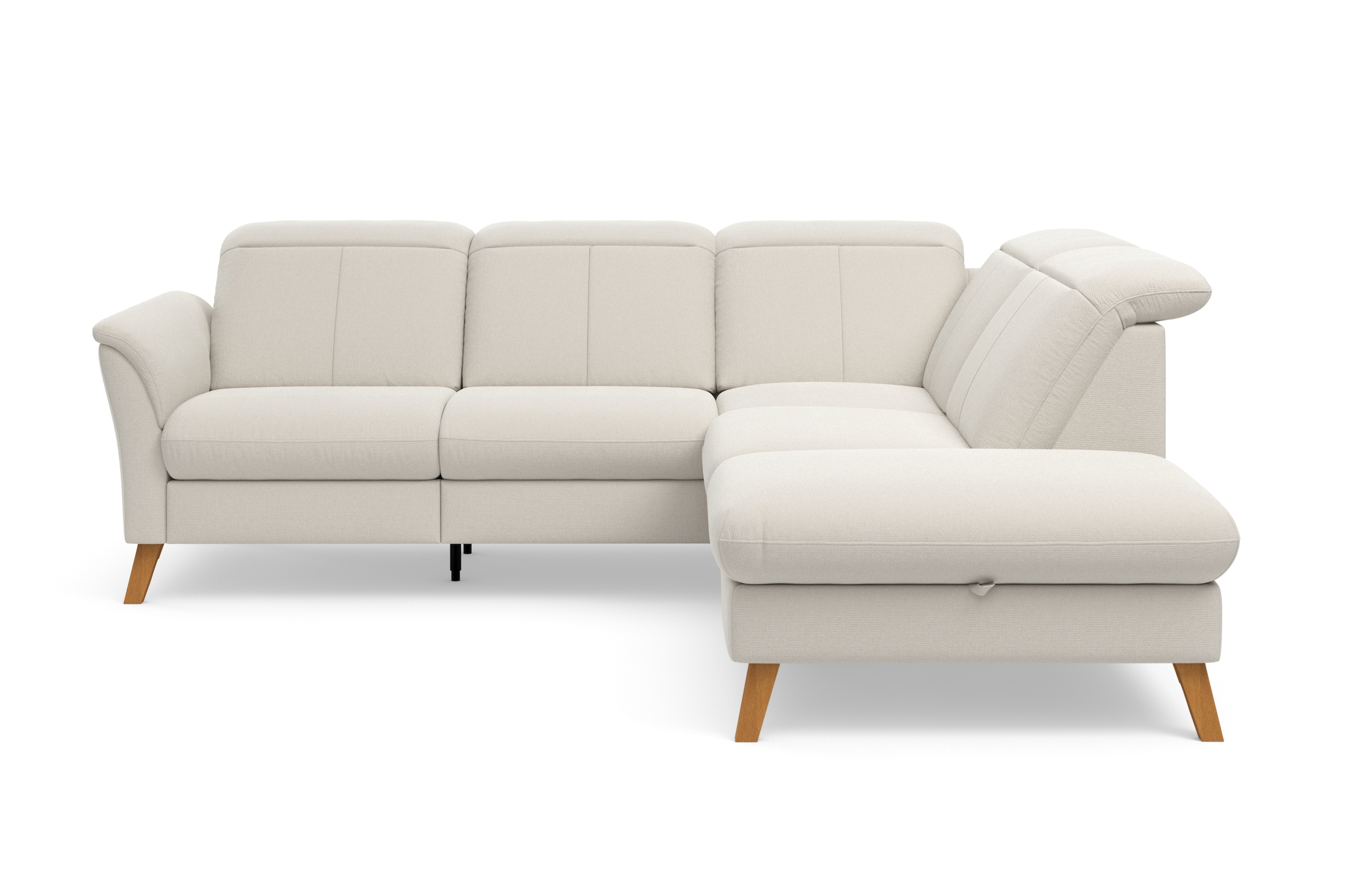 sit&more Ecksofa "Romero L-Form" wahlweise mit oder ohne TV-Funktion, Schlaffunktion, Bettkasten