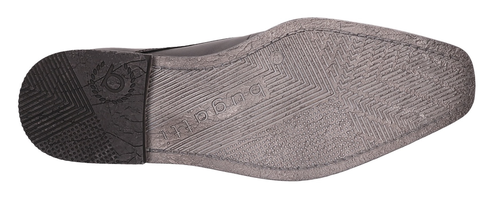 bugatti Schnürschuh, Business Schuh, Anzugschuh mit feinem Blockabsatz
