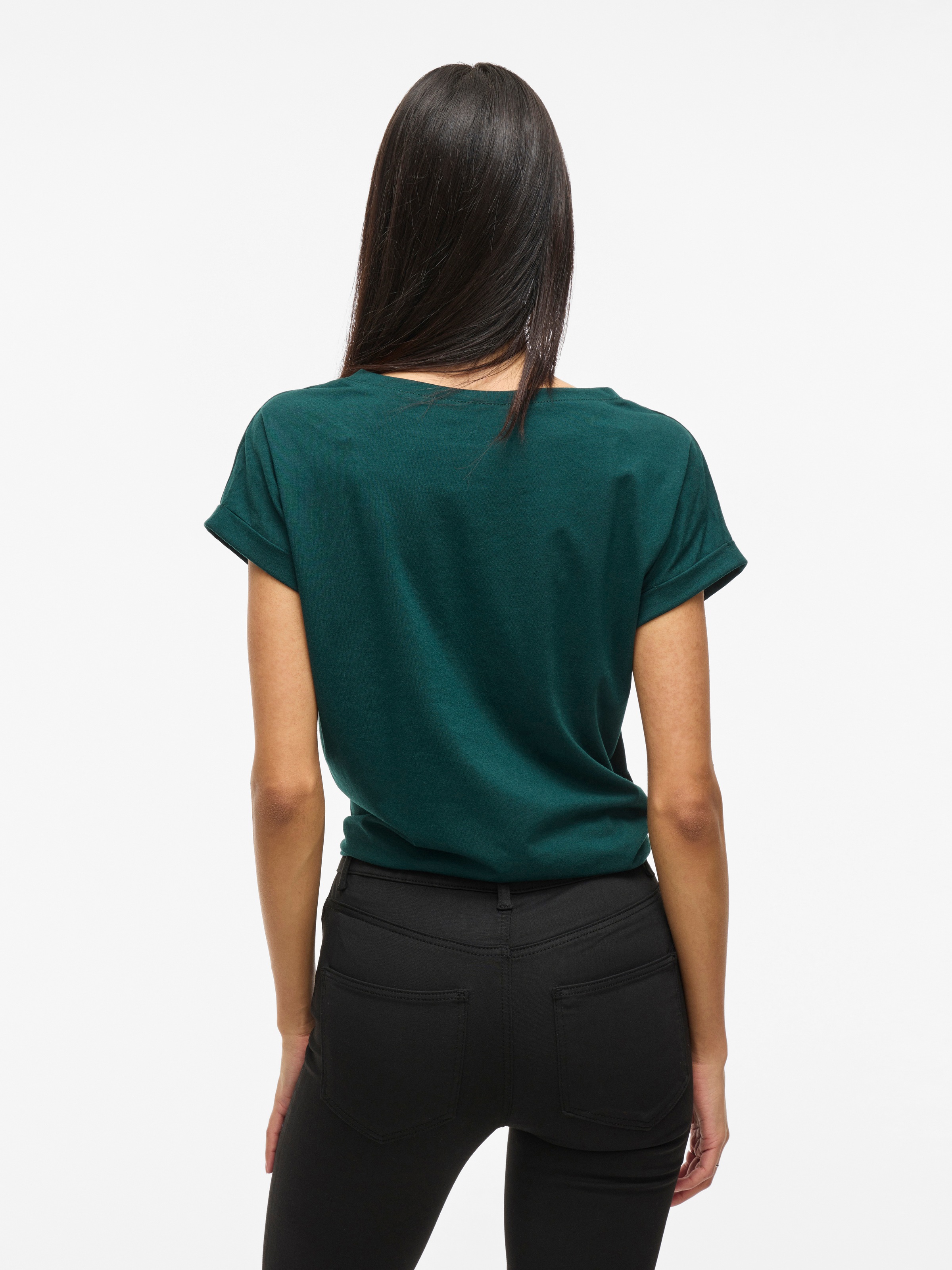 Vila Rundhalsshirt "VIDREAMERS NEW PURE T-SHIRT/SU-NOOS", Basic Damen-T-Shi günstig online kaufen