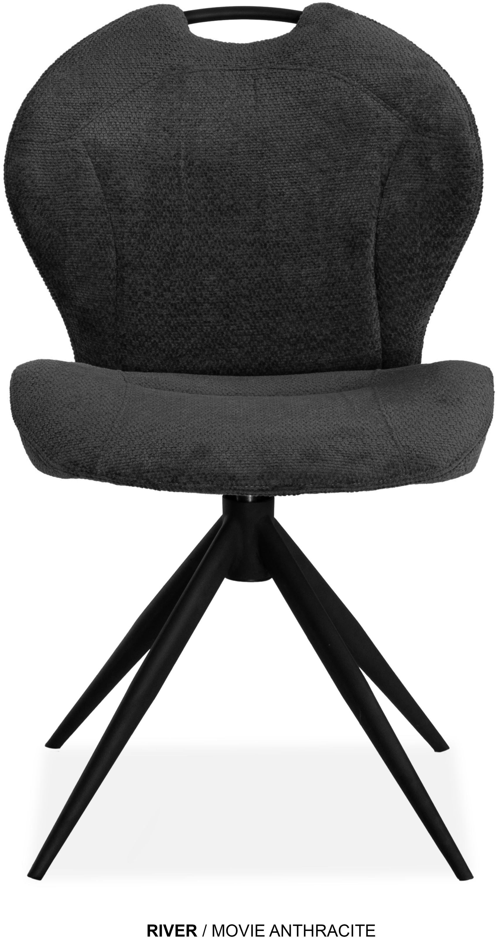 Thumbnail - OMG Design Esszimmerstuhl "River" (Set) 2 Stk.Drehstuhl mit auto-return, mit Handgriff