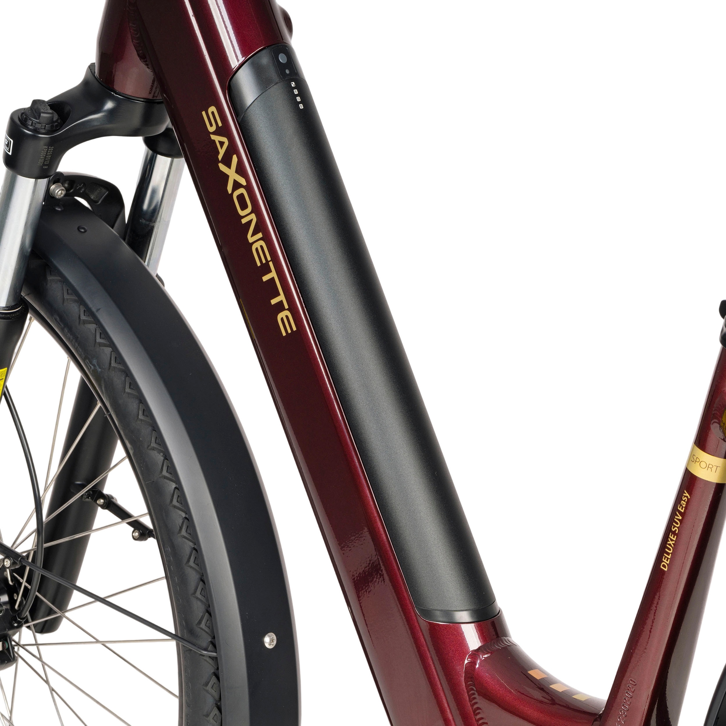SAXONETTE E-Bike »SAXONETTE Trekkingrad Deluxe SUV easy (Wave)«, 8 Gang, Shimano, ALTUS-8 Gänge, Mittelmotor 250 W, (Packung), (mit integr. Akku), Elektrofahrrad für Damen u. Herren