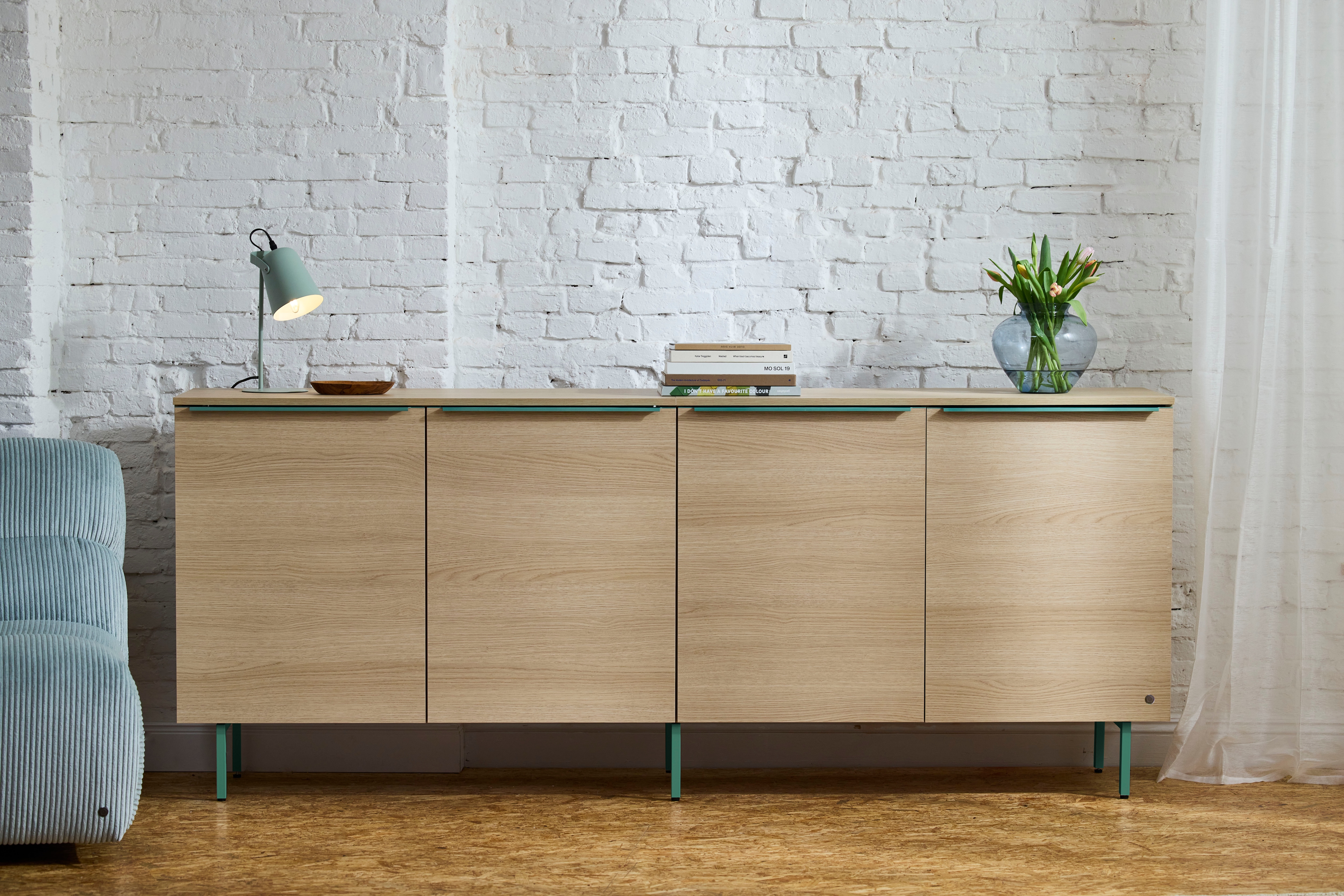 TOM TAILOR HOME Kommode Sideboard mit 2 Türen, Softclose,viel Stauraum mit Farbkick