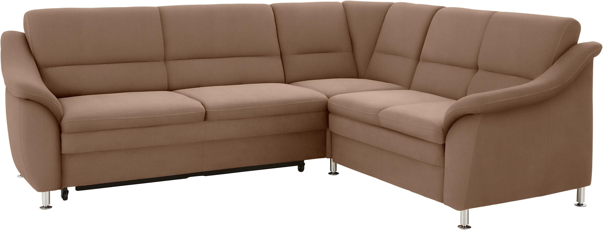 sit&more Ecksofa »Cardoso L-Form«, mit Federkern, wahlweise mit Bettfunktion und Schubkasten