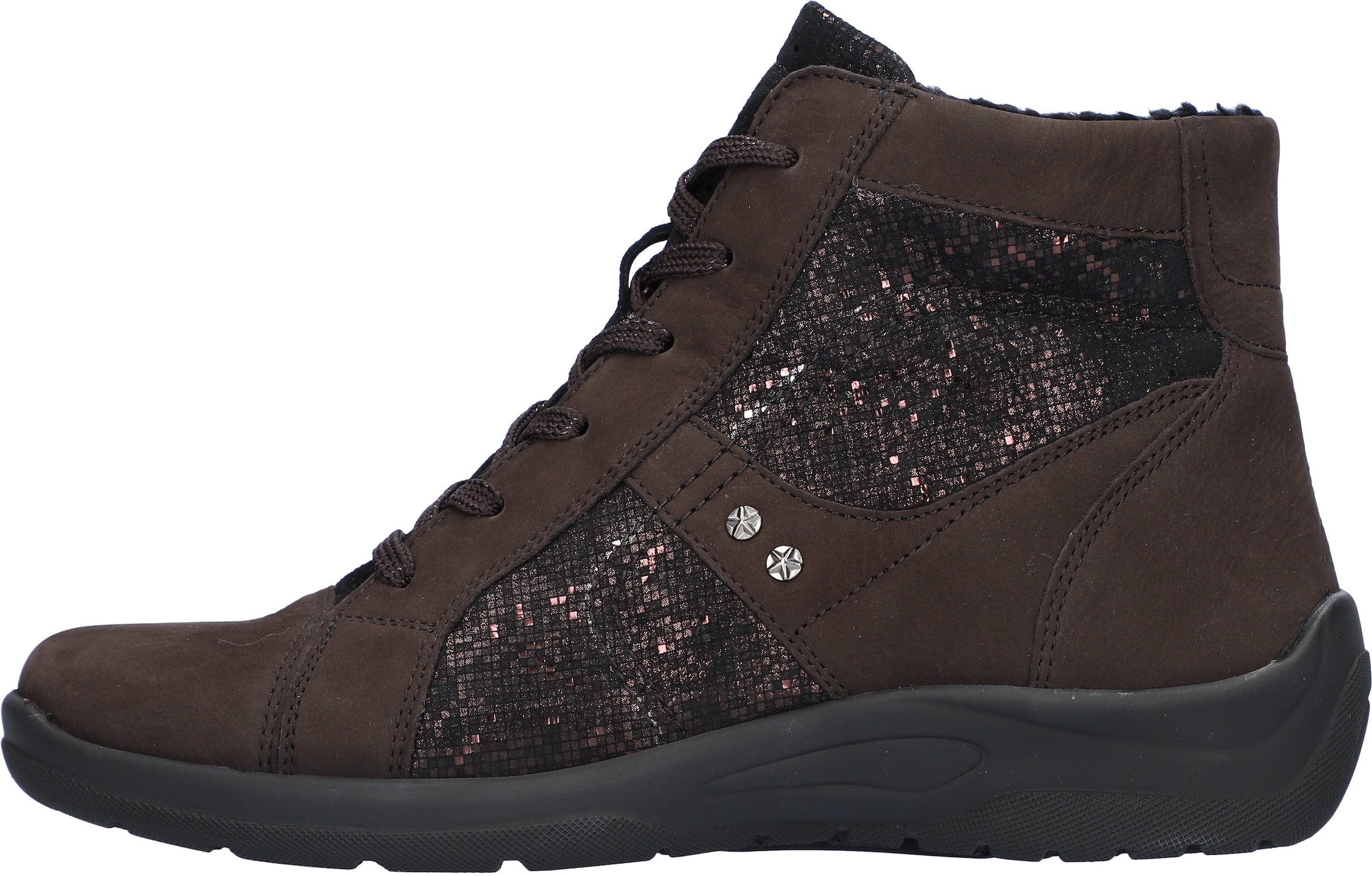 Waldläufer Winterboots »HESNA«, Winterstiefelette, Schnürboots mit herausnehmbarer Einlage, H-Weite