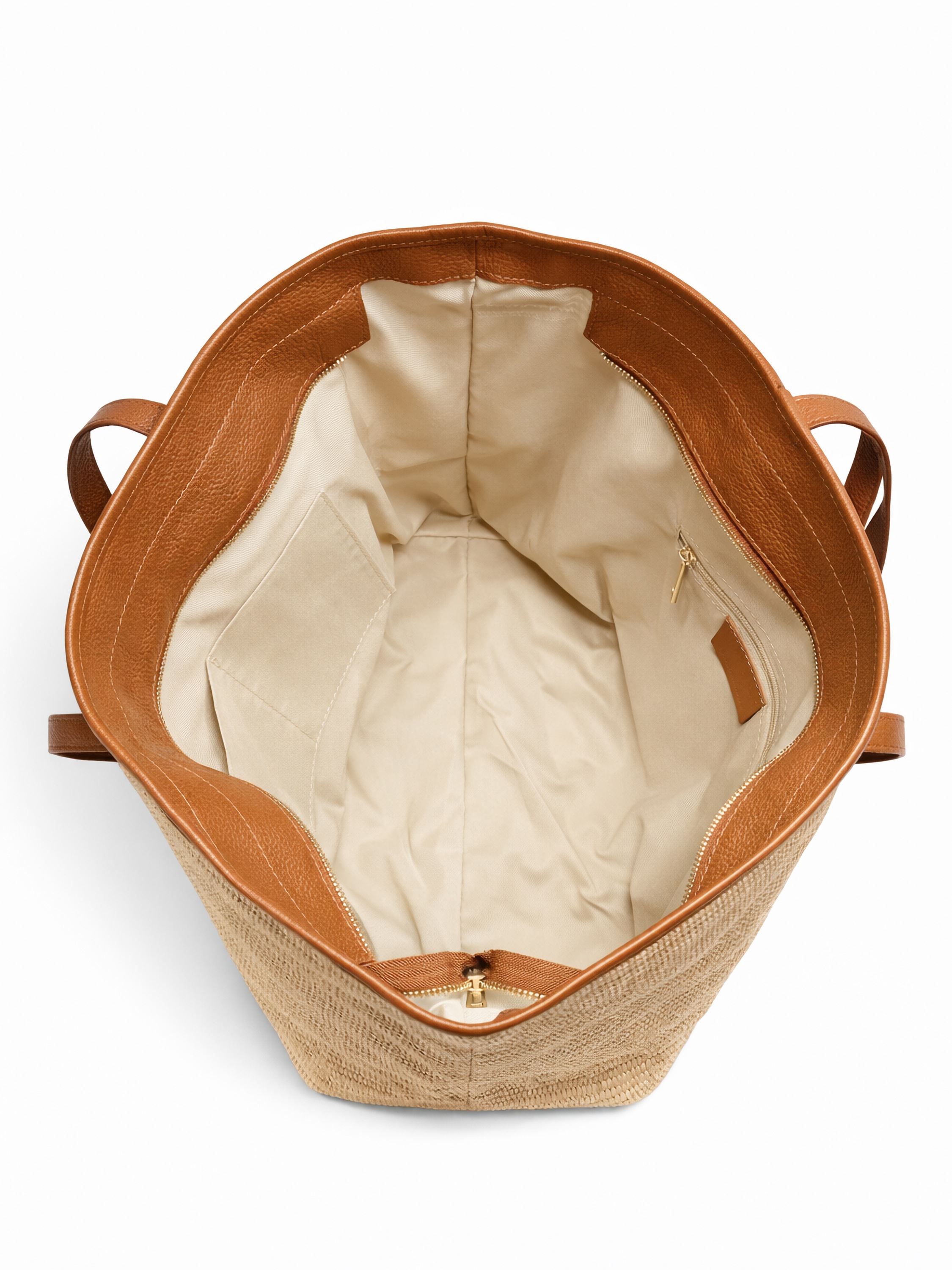 COLLEZIONE ALESSANDRO Schultertasche »Naturals« XL Luxus aus Leder und Raffia