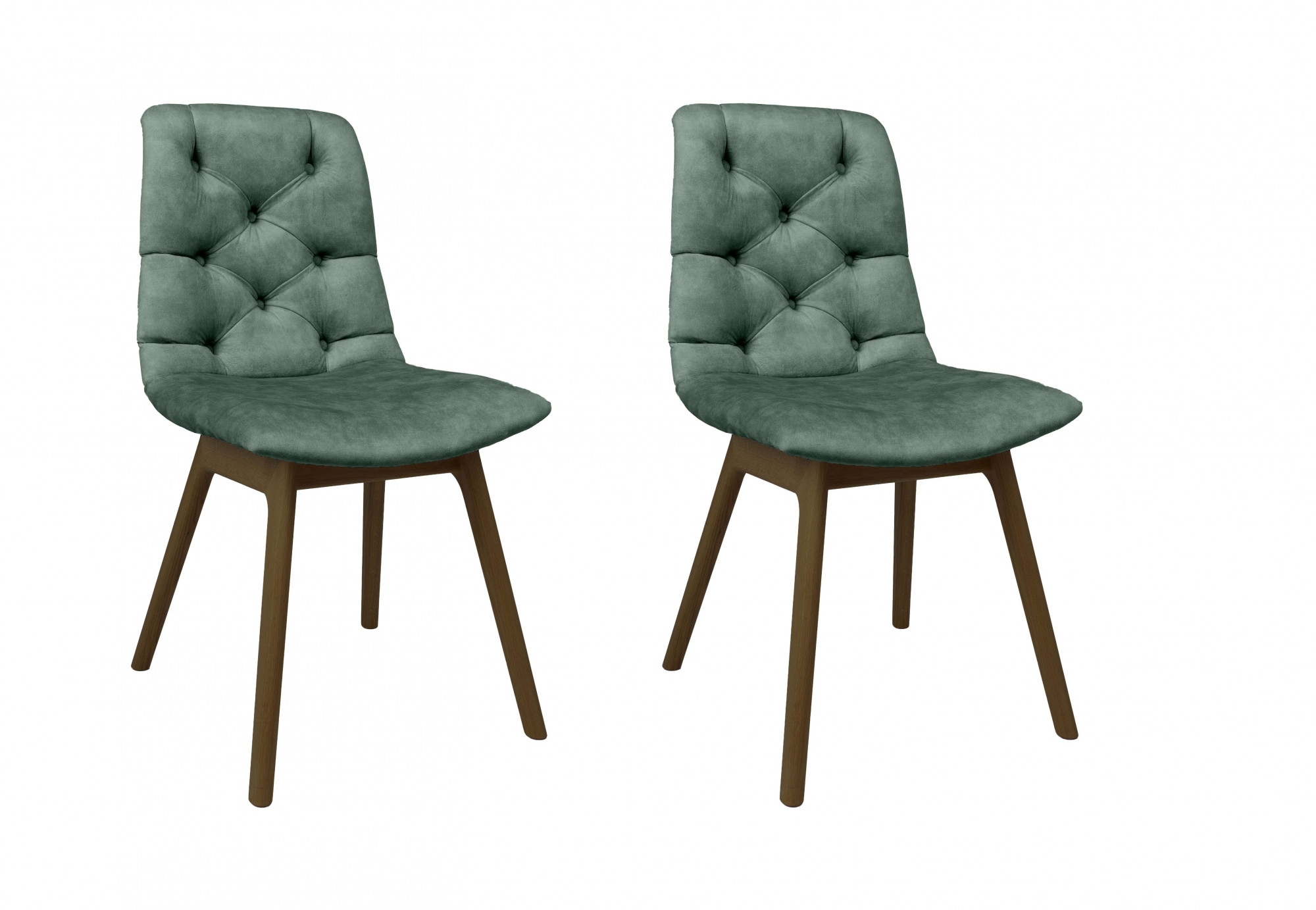andas Esszimmerstuhl "Ramon", (Set), 2 St., Samt, mit Massivholzbeinen, in günstig online kaufen