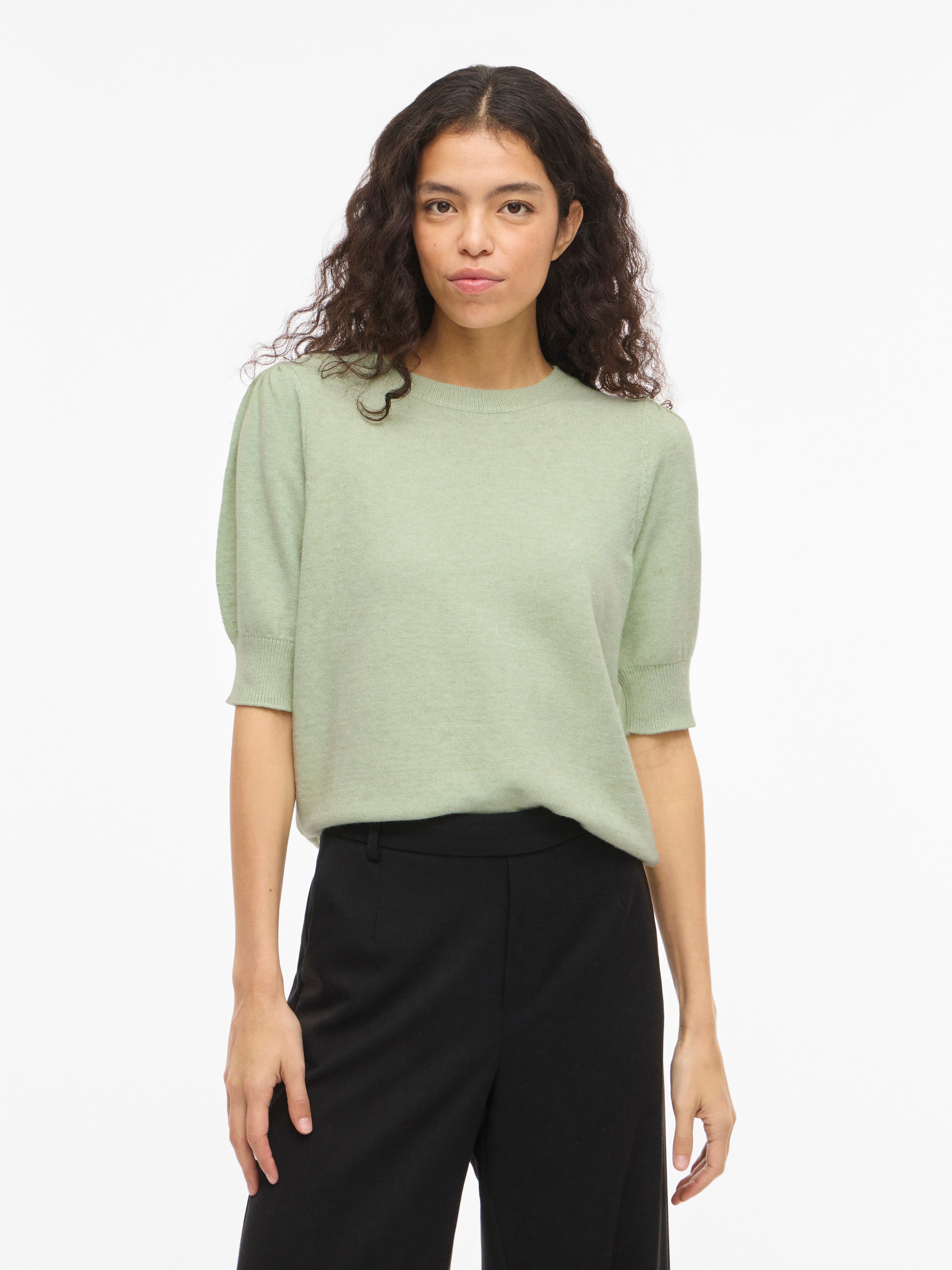 Vila Strickpullover "VIRIL 2/4 SLEEVE O-NECK KNIT TOP - NOOS" günstig online kaufen