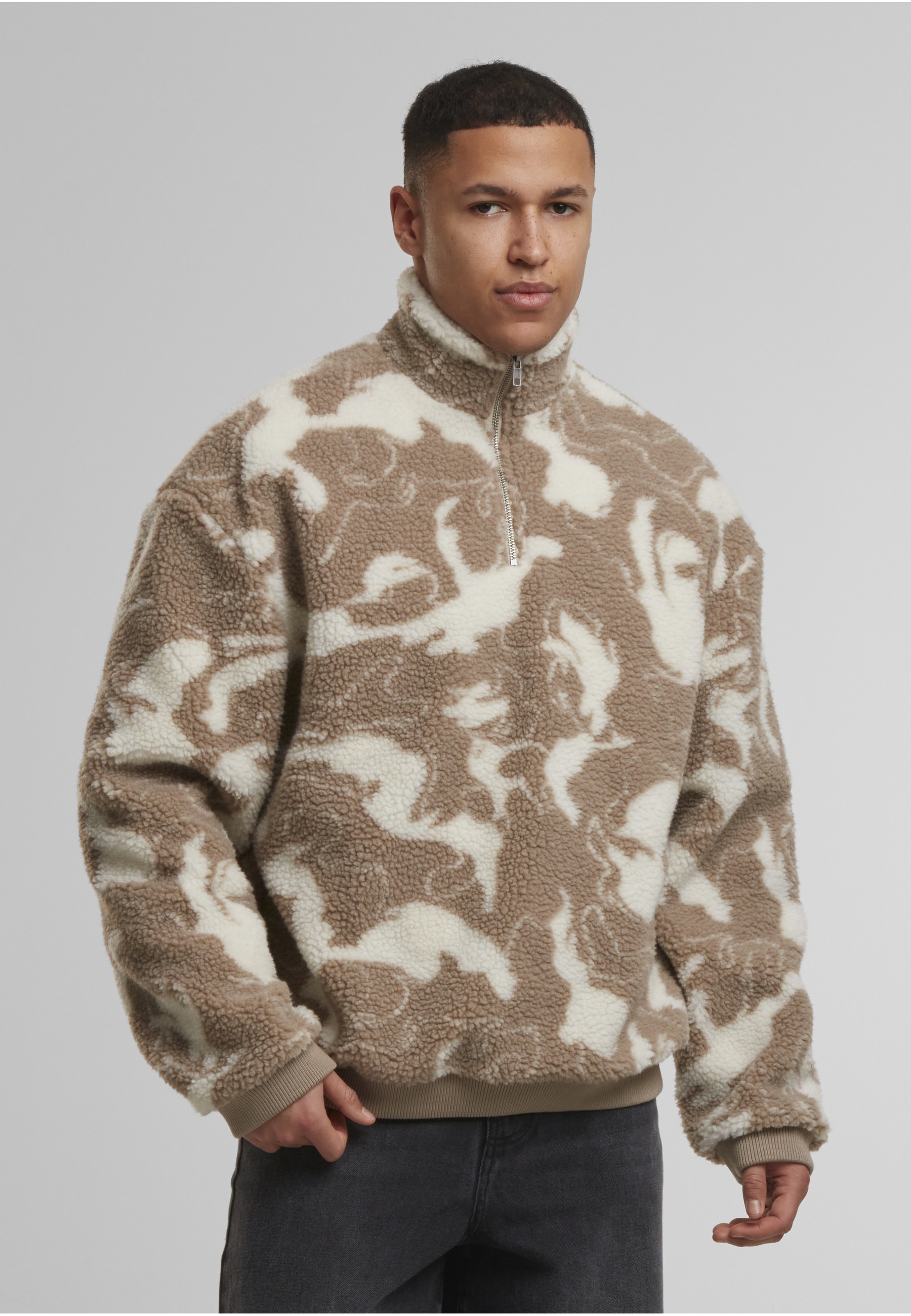 Thumbnail - URBAN CLASSICS Sweater "Urban Classics Oversized Pattern Teddy Troyer", 1 Stk.