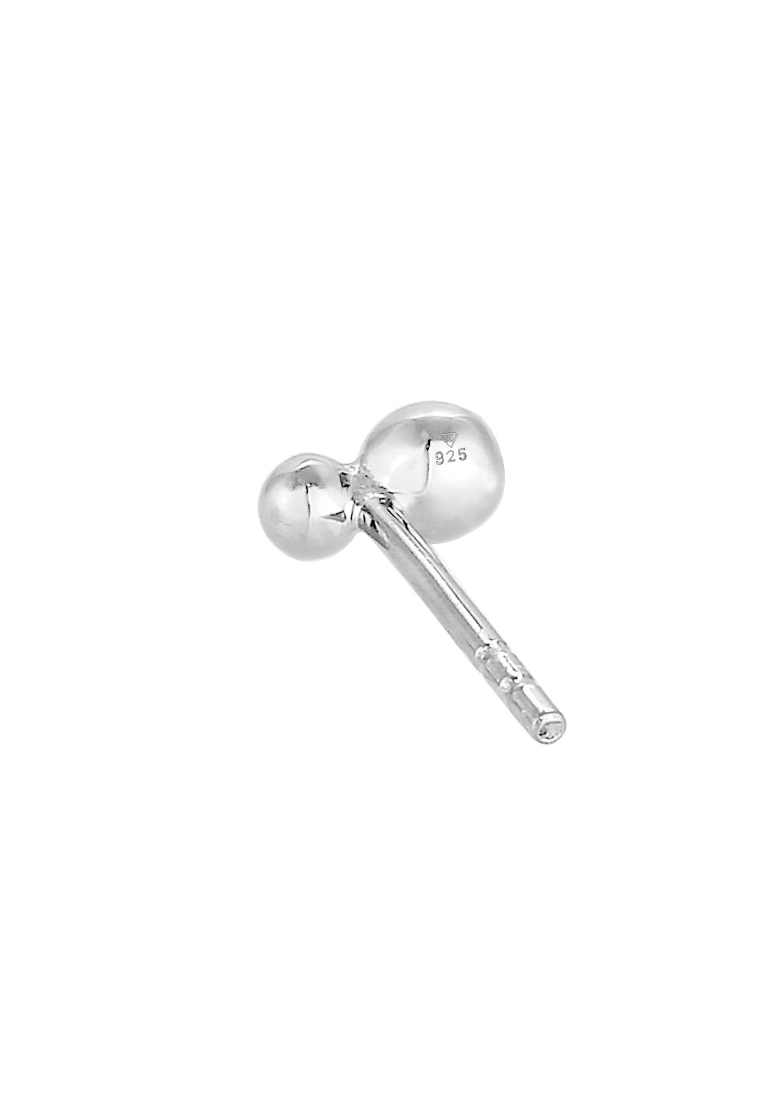 Elli Single-Ohrstecker »Single Ohrstecker Kugel Design 925 Silber«