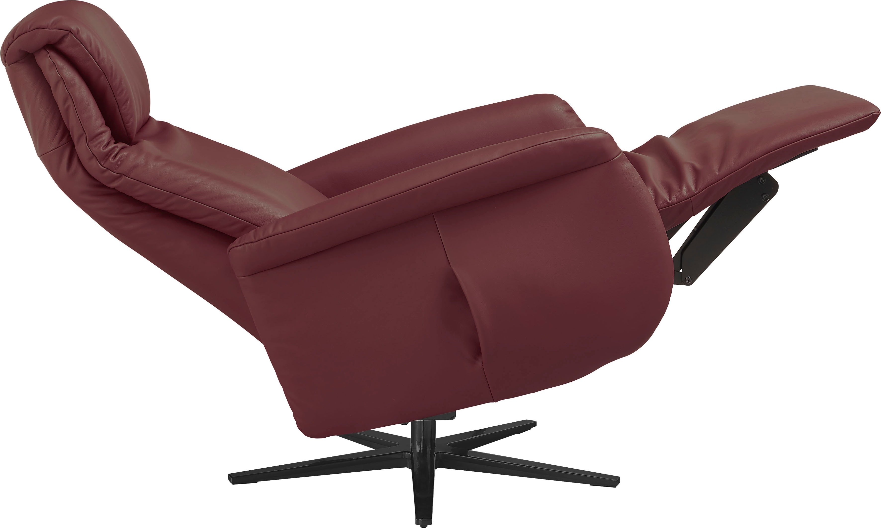 Thumbnail - Home affaire Relaxsessel "Cartore Fuß schwarz, manuelle oder motorische Verstellung mit Akku" drehbar, hochwertiger Kalt...