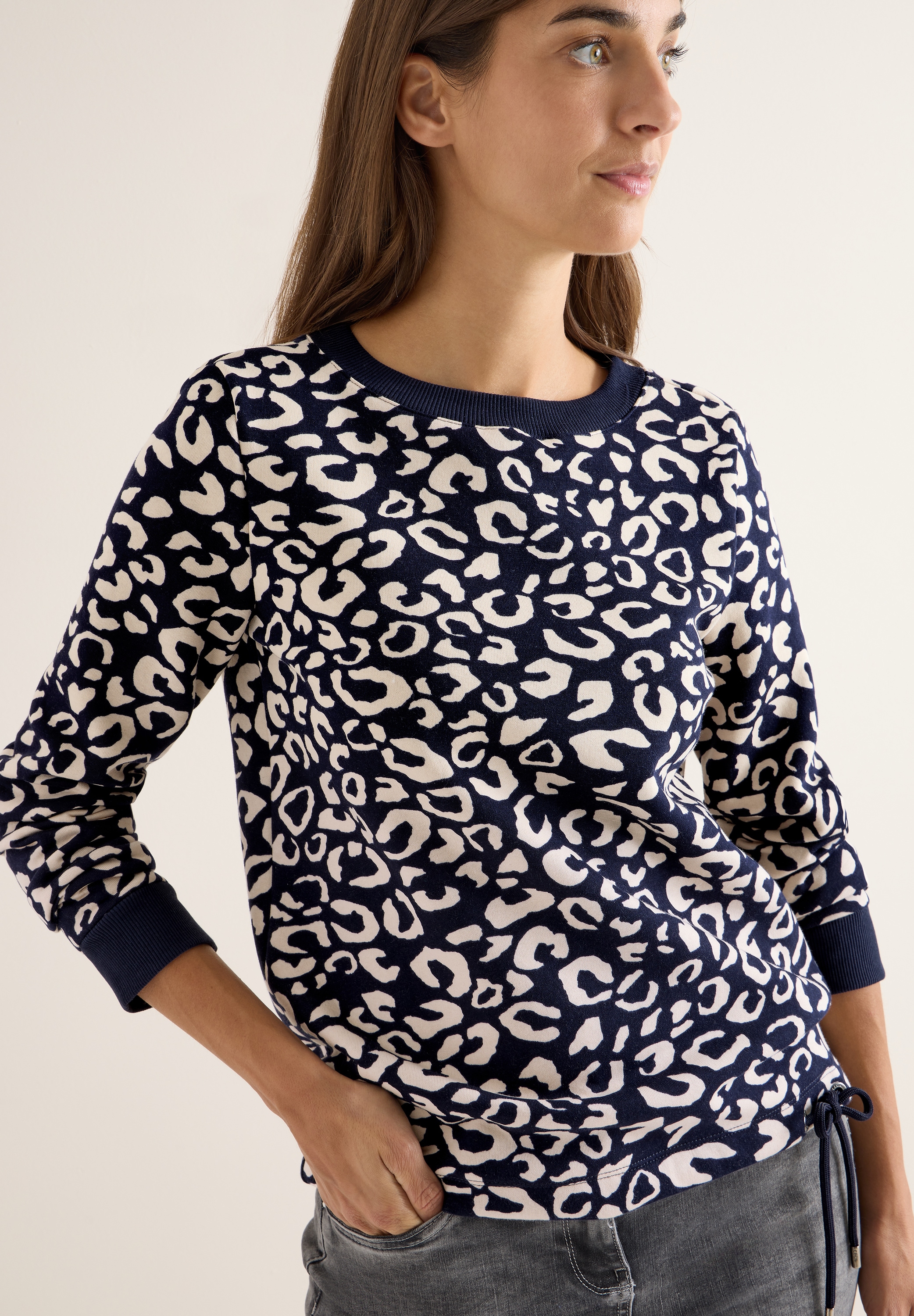 Cecil Sweatshirt , mit Tunnelzug am Saum
