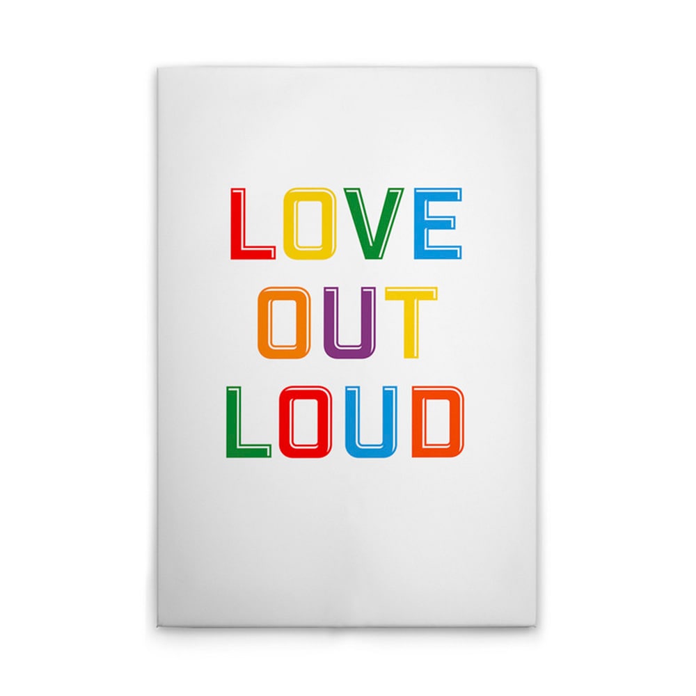 A.S. Création Leinwandbild "Love Out Loud 2 - Wandbild Weiß Bunt Keilrahmen günstig online kaufen