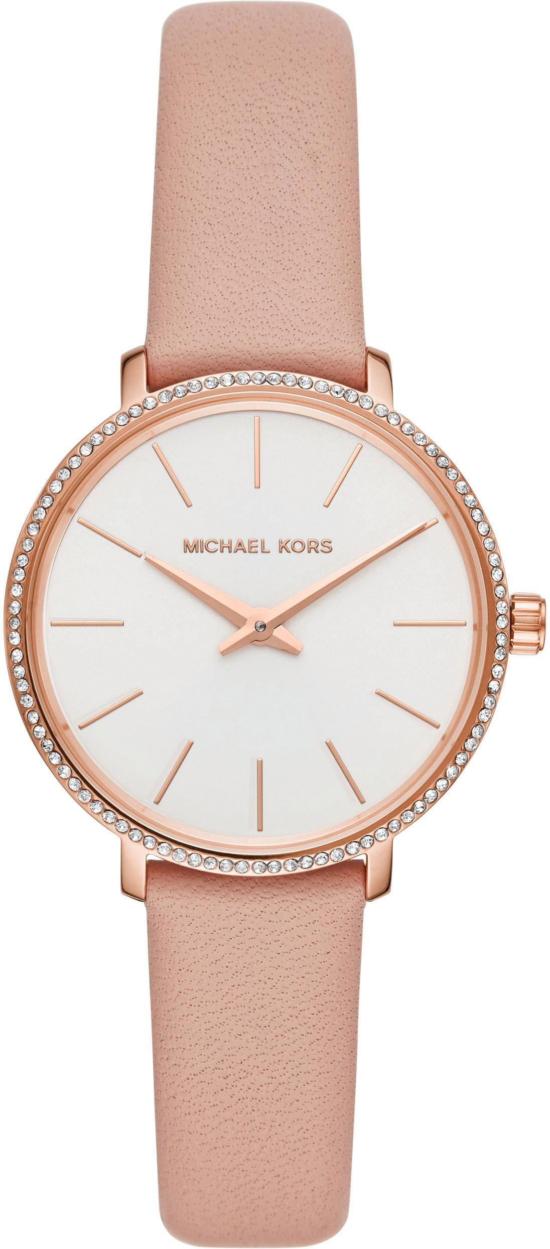 MICHAEL KORS Quarzuhr »PYPER, MK2803«, Armbanduhr, Damenuhr, Glassteine